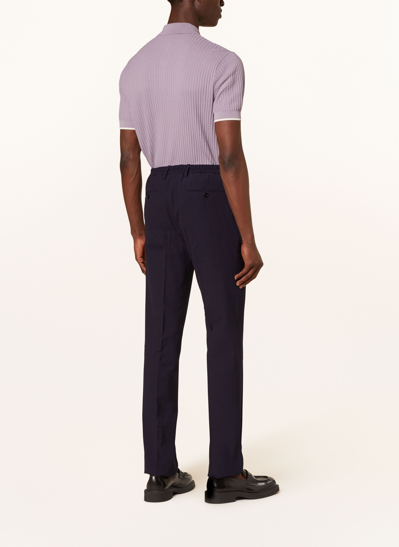 LARDINI Suit trousers slim fit, Color: 850 NAVY (Image 4)