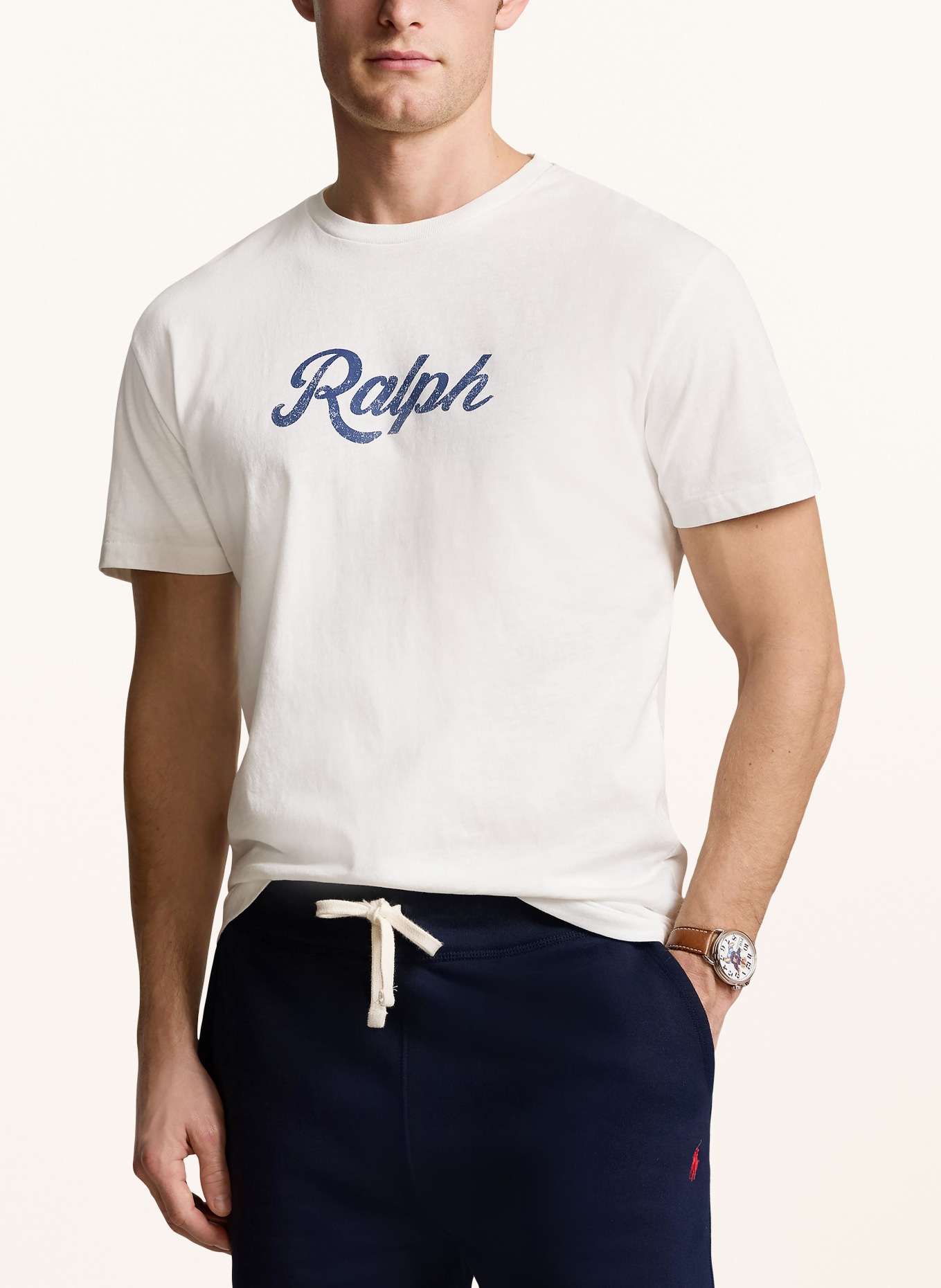 POLO RALPH LAUREN T-shirt, Color: WHITE/ DARK BLUE (Image 4)