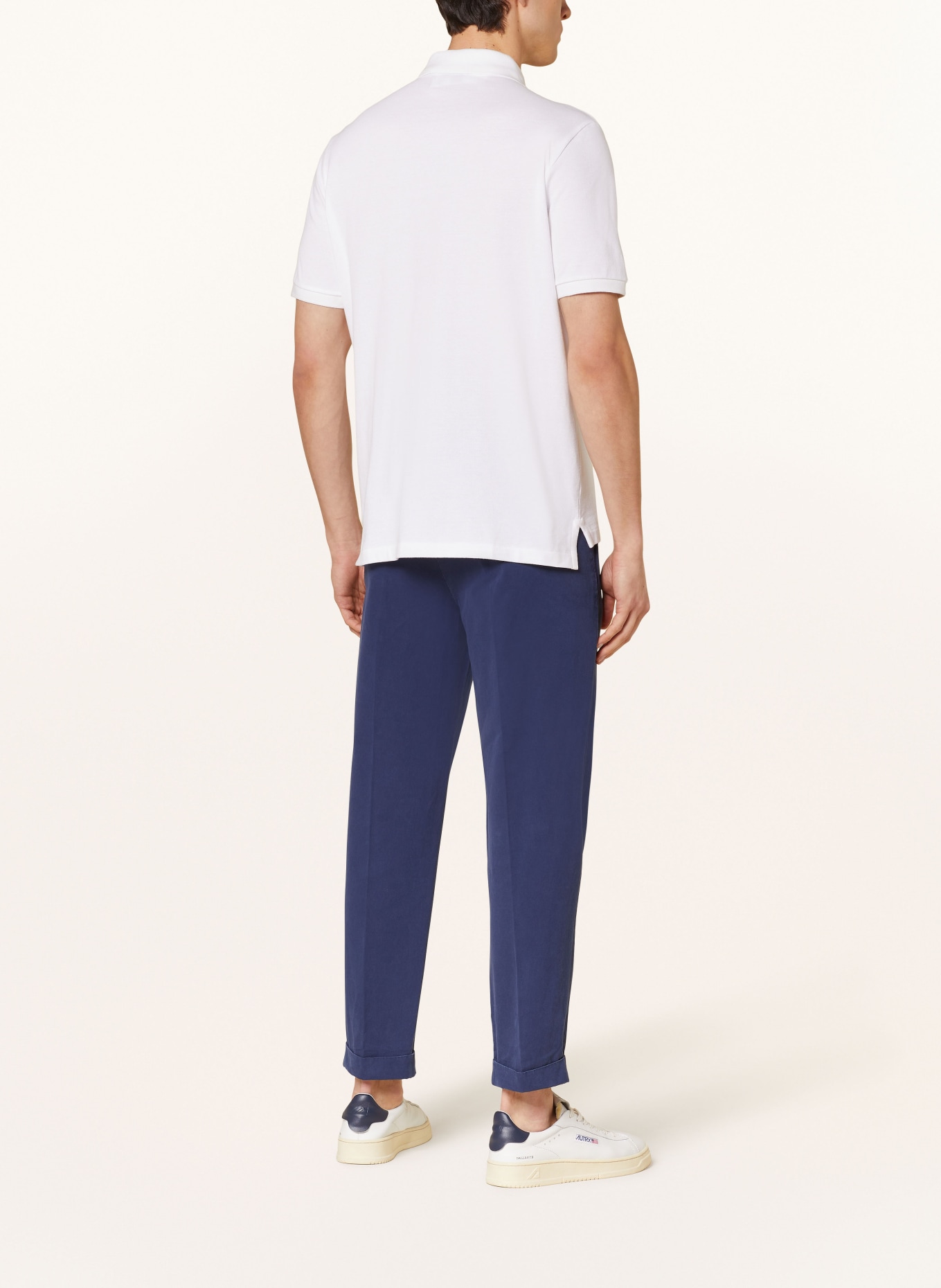 POLO RALPH LAUREN Piqué polo shirt classic fit, Color: WHITE/ DARK BLUE (Image 3)