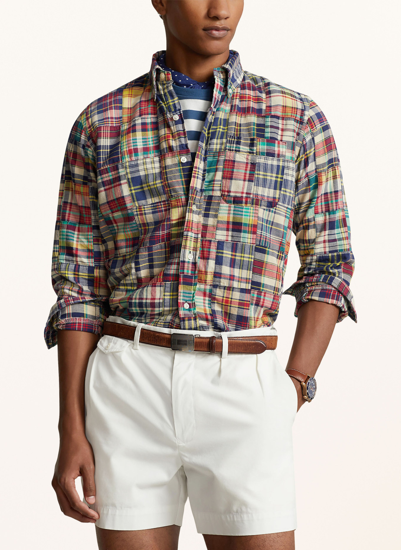 POLO RALPH LAUREN Shirt MADRAS classic fit, Color: BLUE/ RED/ YELLOW (Image 4)