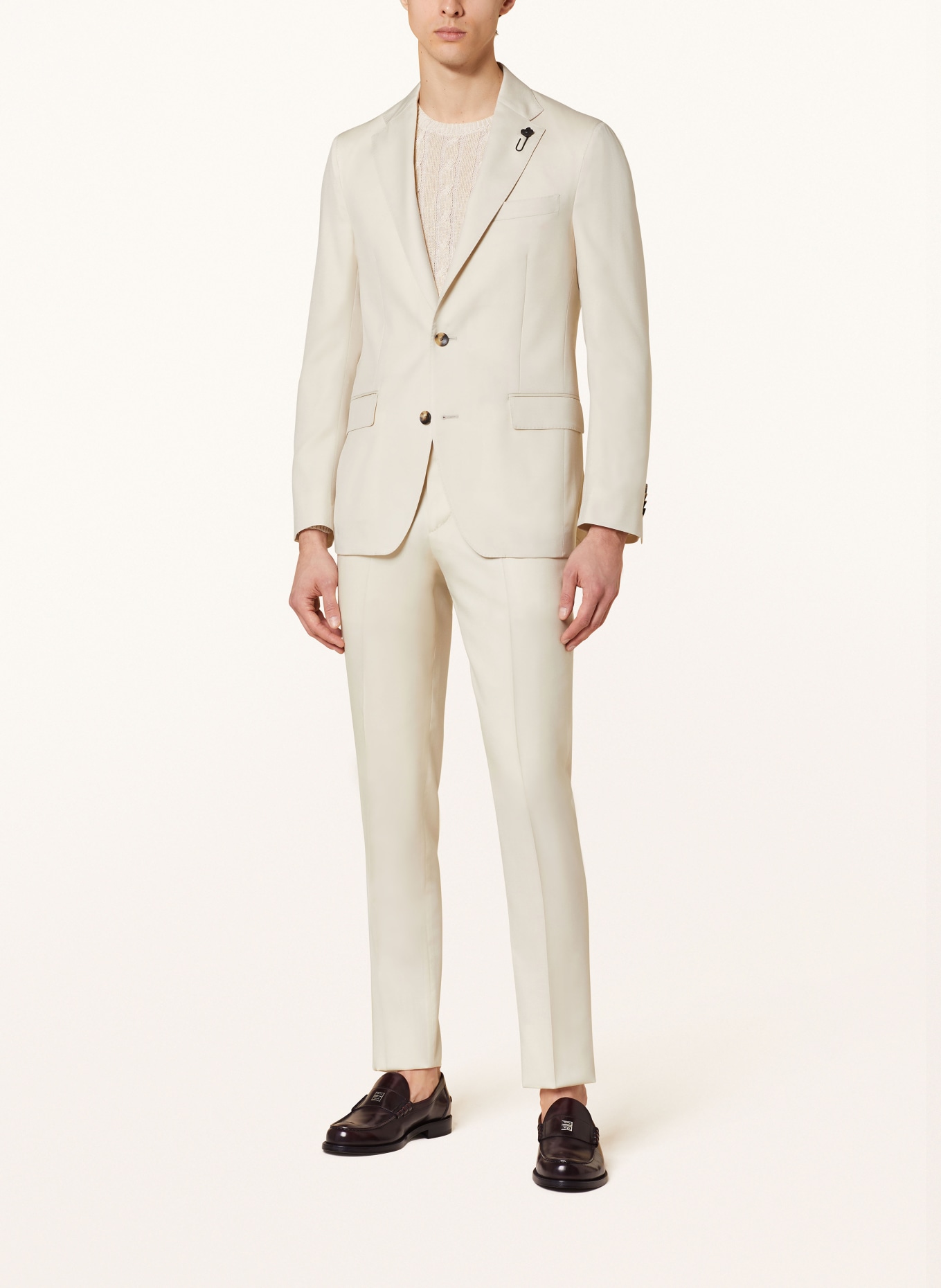 LARDINI Suit Extra slim fit, Color: CREAM (Image 2)