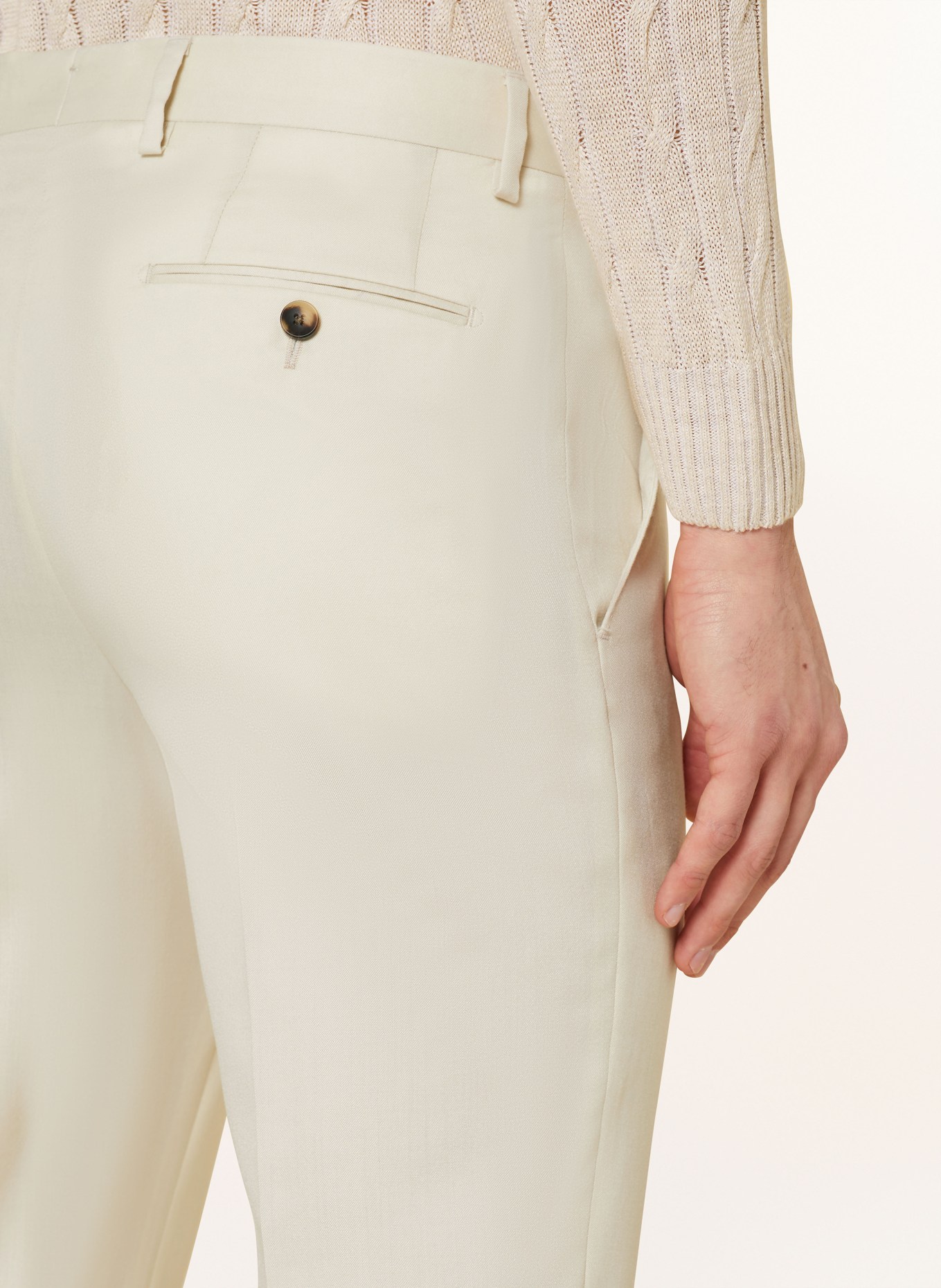 LARDINI Anzug Extra Slim Fit, Farbe: CREME (Bild 6)