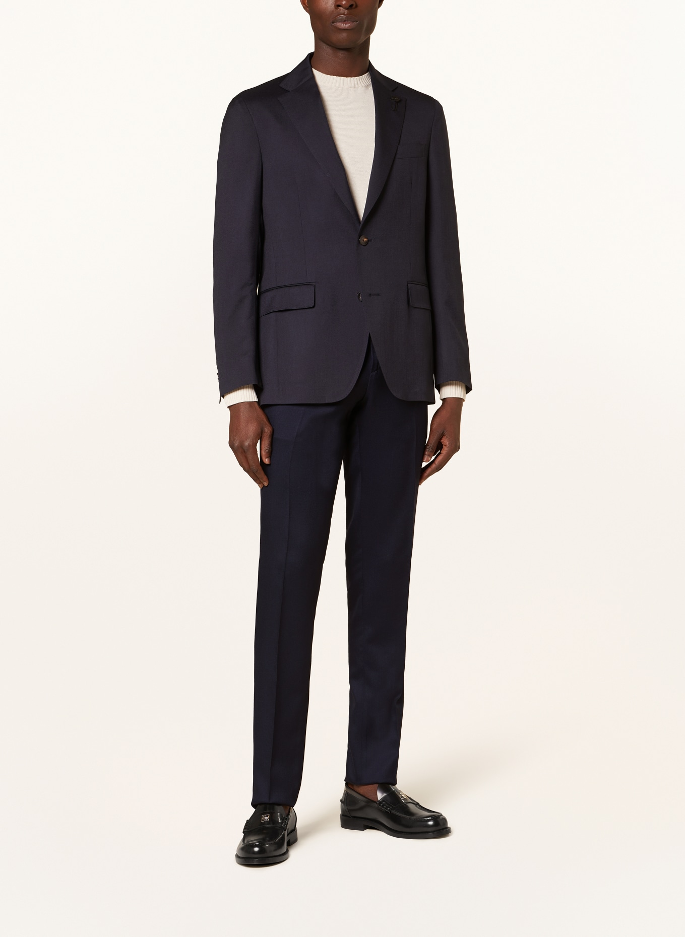 LARDINI Pak Extra Slim Fit: DONKERBLAUW