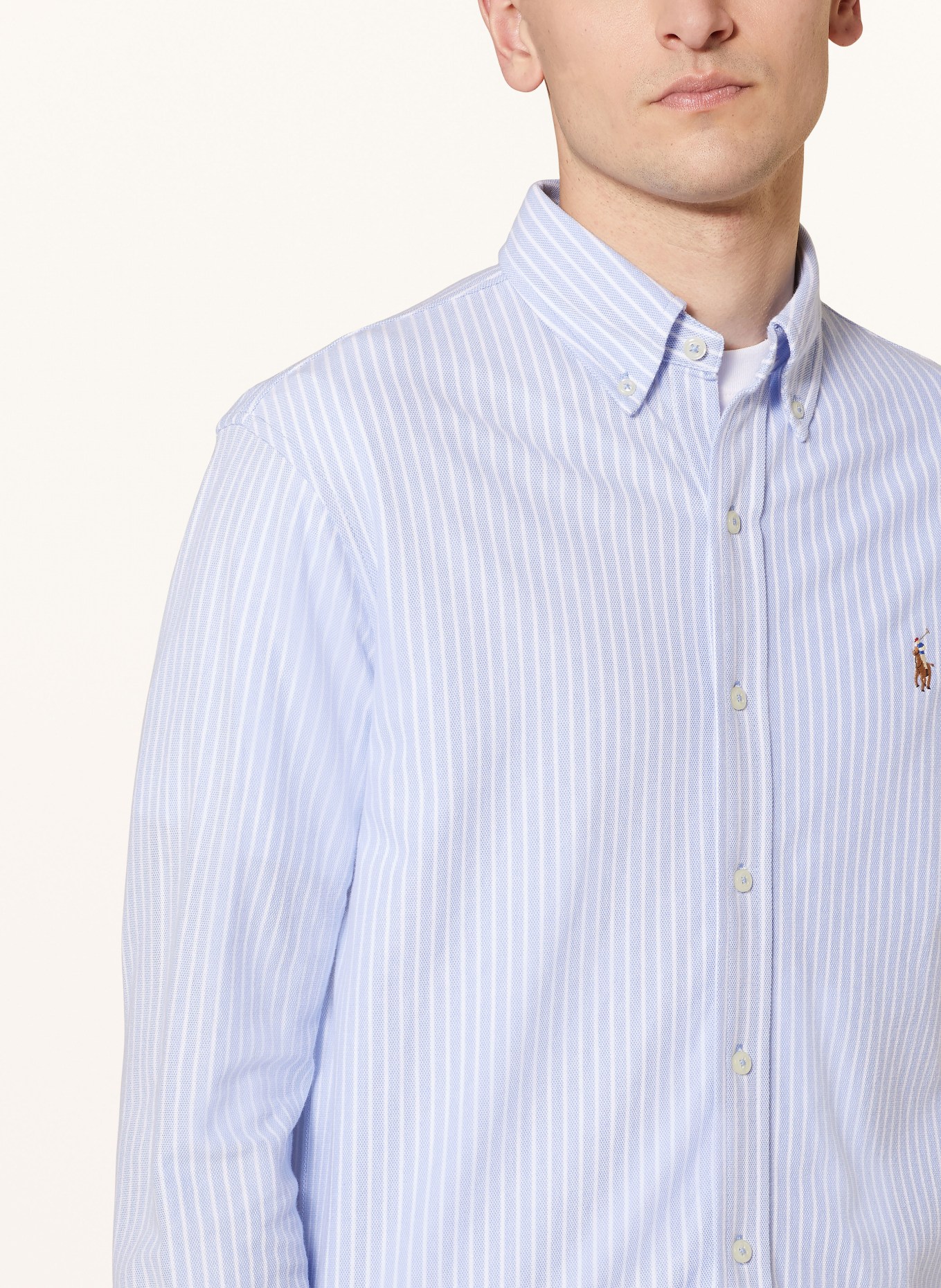 POLO RALPH LAUREN Oxford shirt regular fit, Color: LIGHT BLUE/ WHITE (Image 4)
