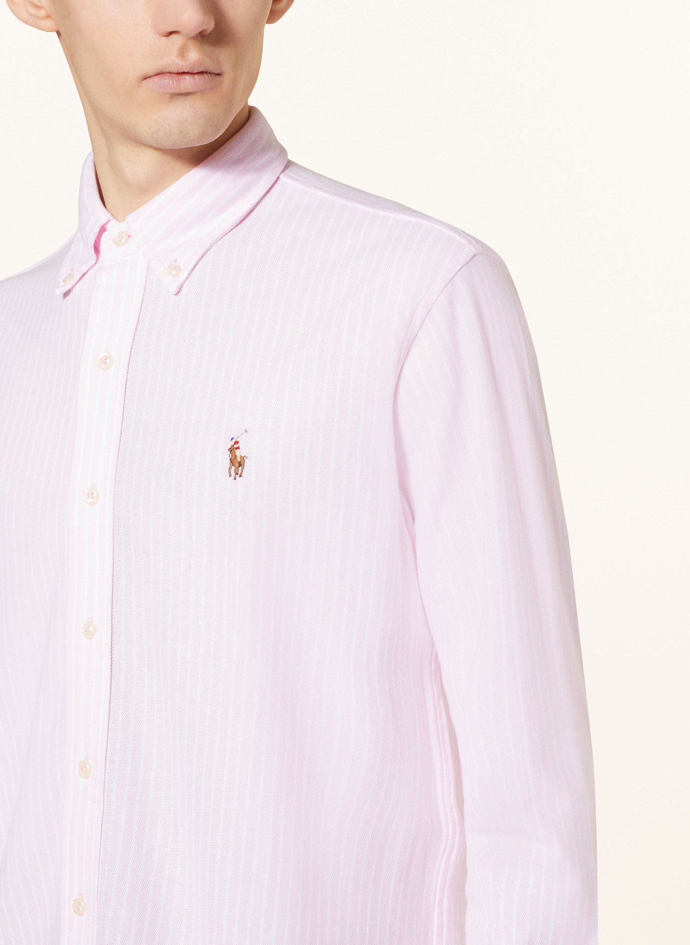 POLO RALPH LAUREN Oxford shirt regular fit, Color: PINK/ WHITE (Image 4)