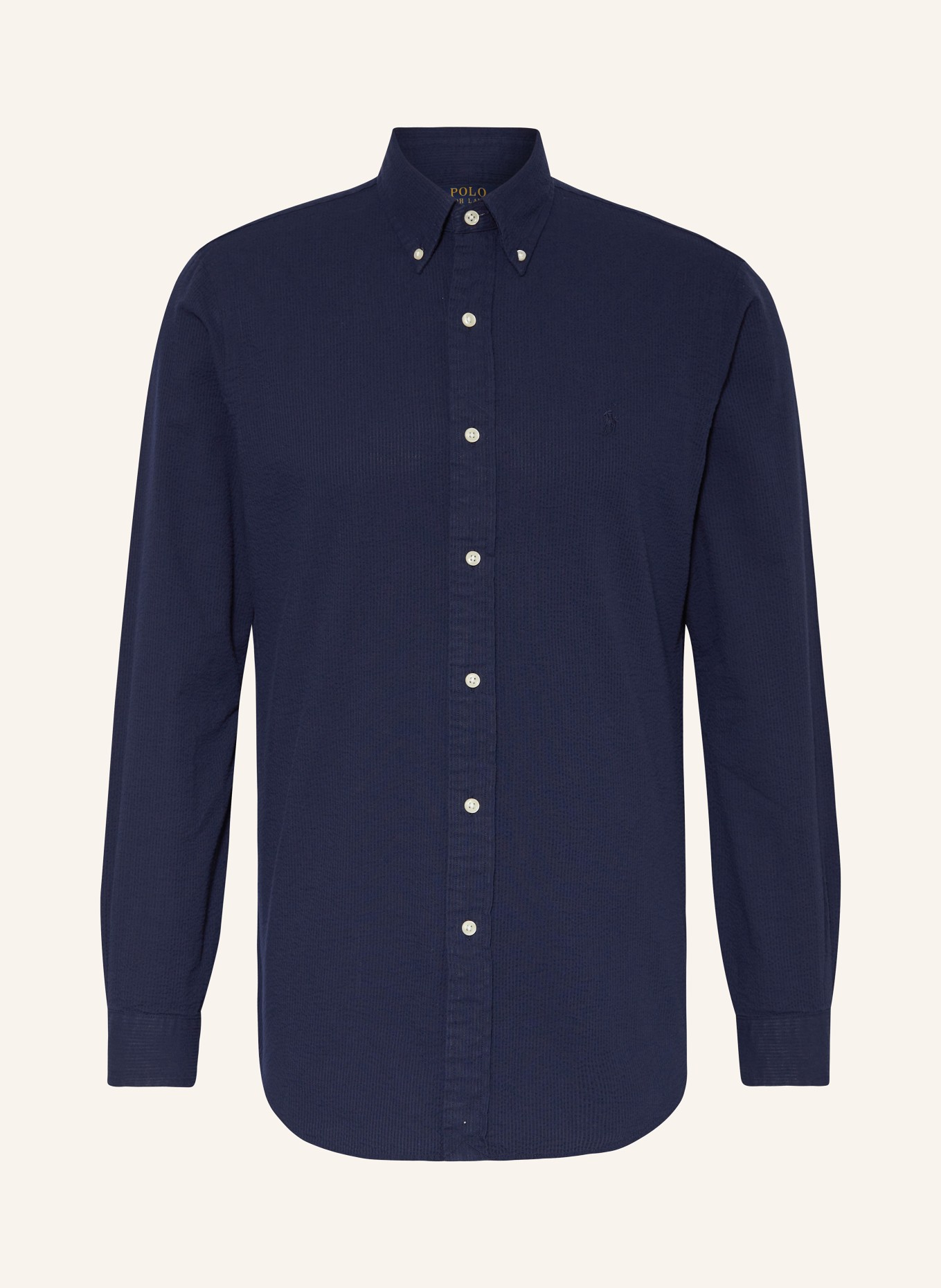 POLO RALPH LAUREN Shirt custom fit: DARK BLUE