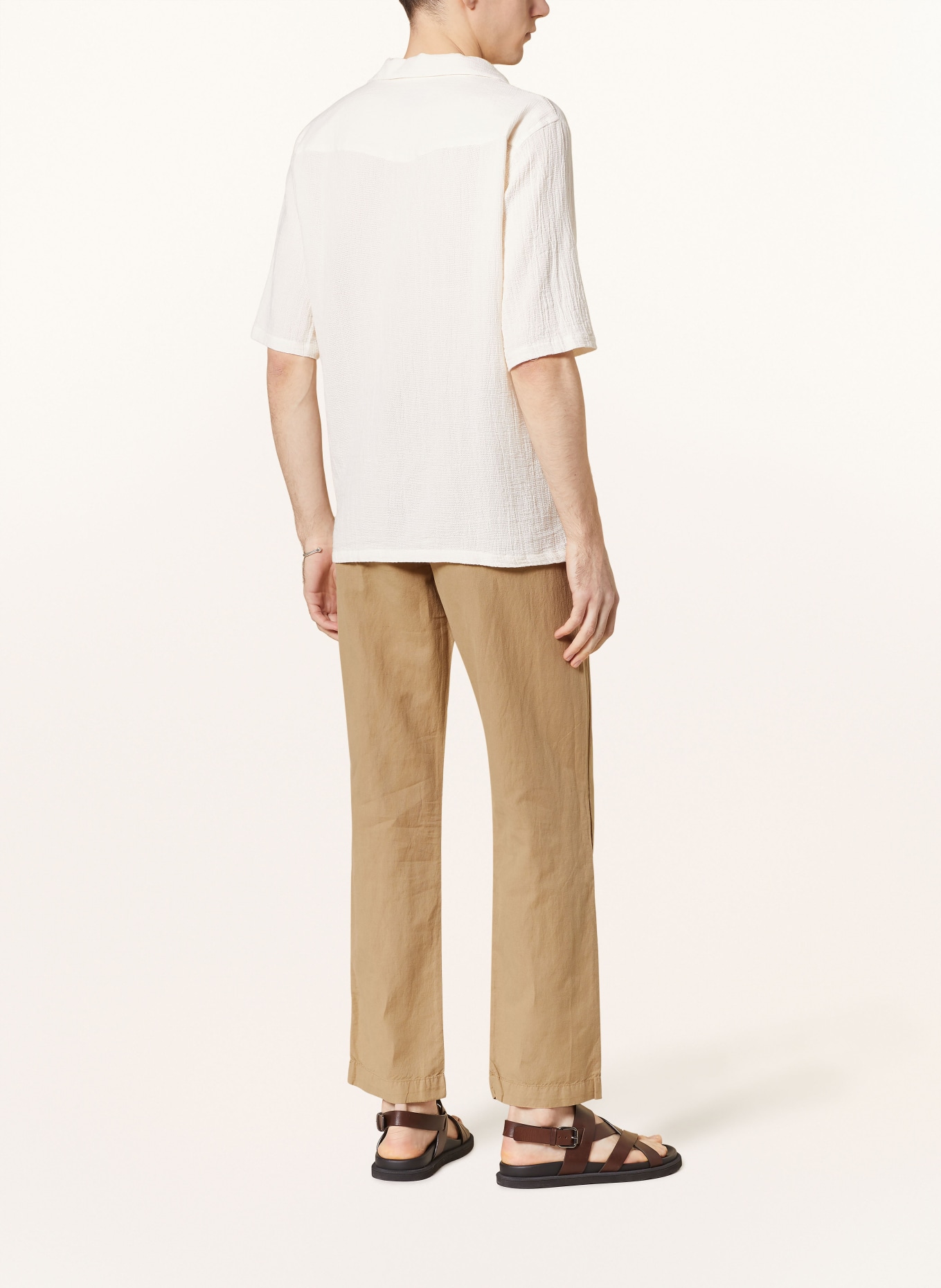 POLO RALPH LAUREN Chinos straight fit with linen, Color: CAMEL (Image 3)