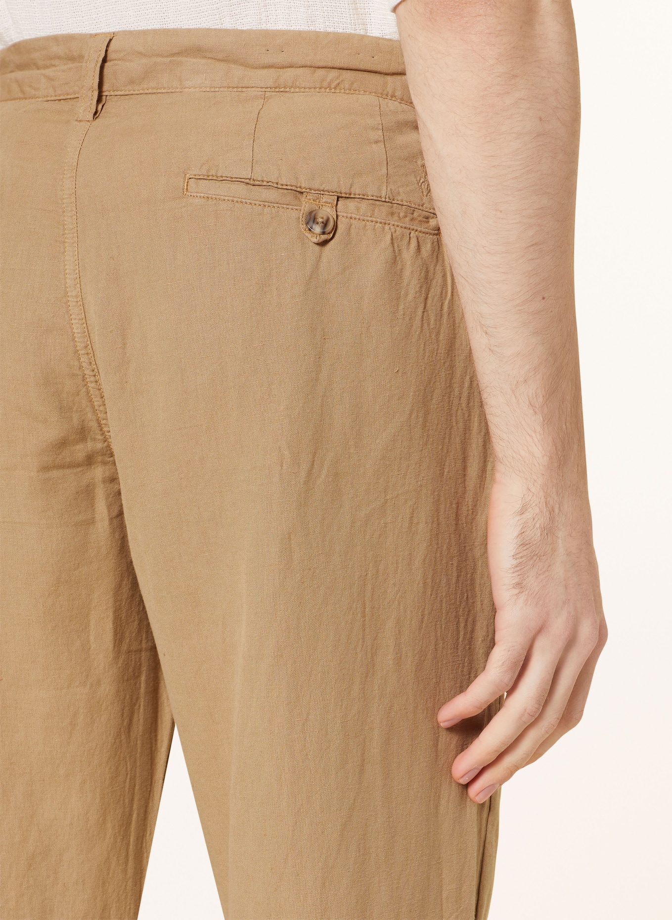 POLO RALPH LAUREN Chinos straight fit with linen, Color: CAMEL (Image 5)