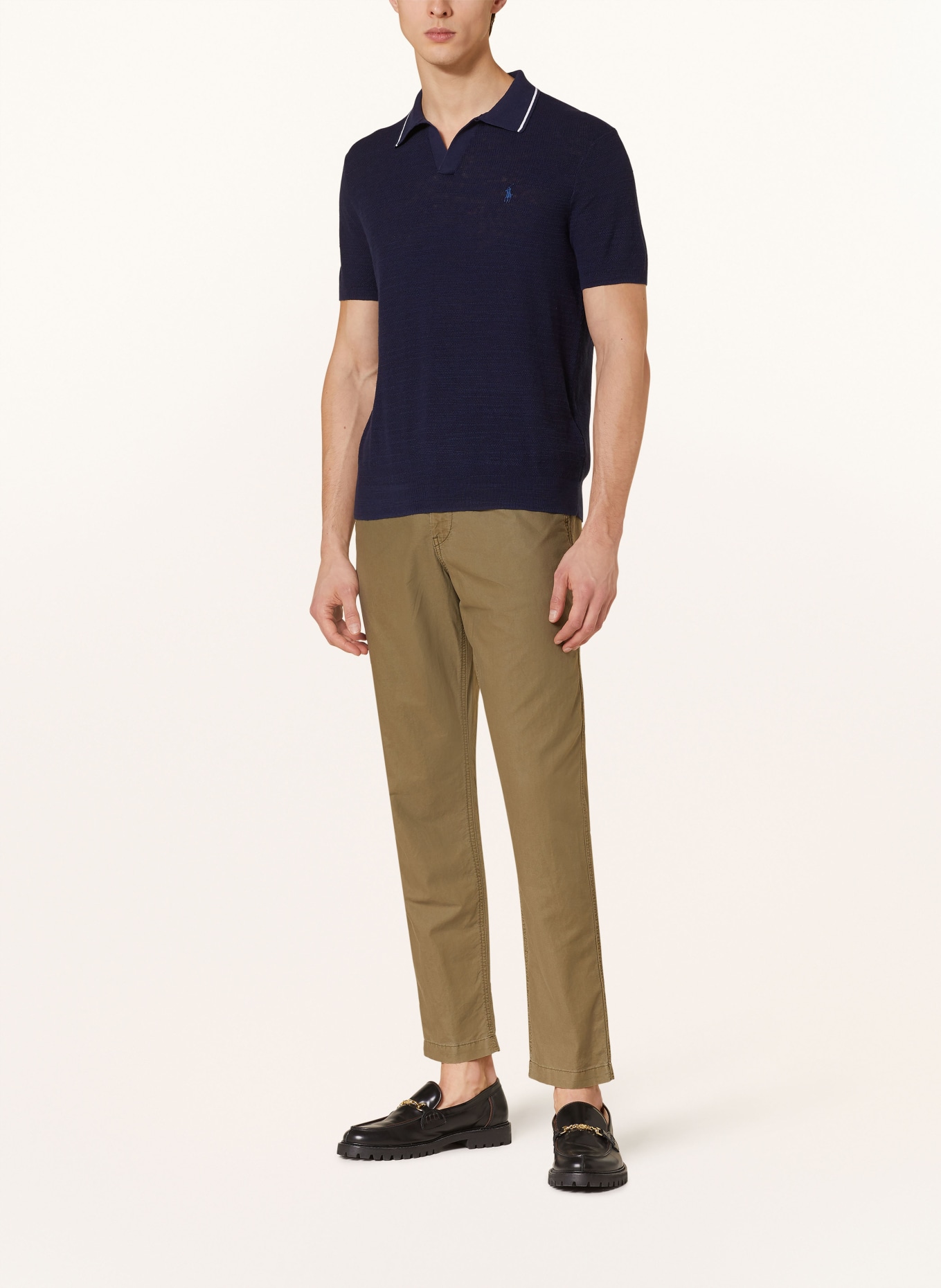 POLO RALPH LAUREN Knitted polo shirt, Color: DARK BLUE (Image 2)