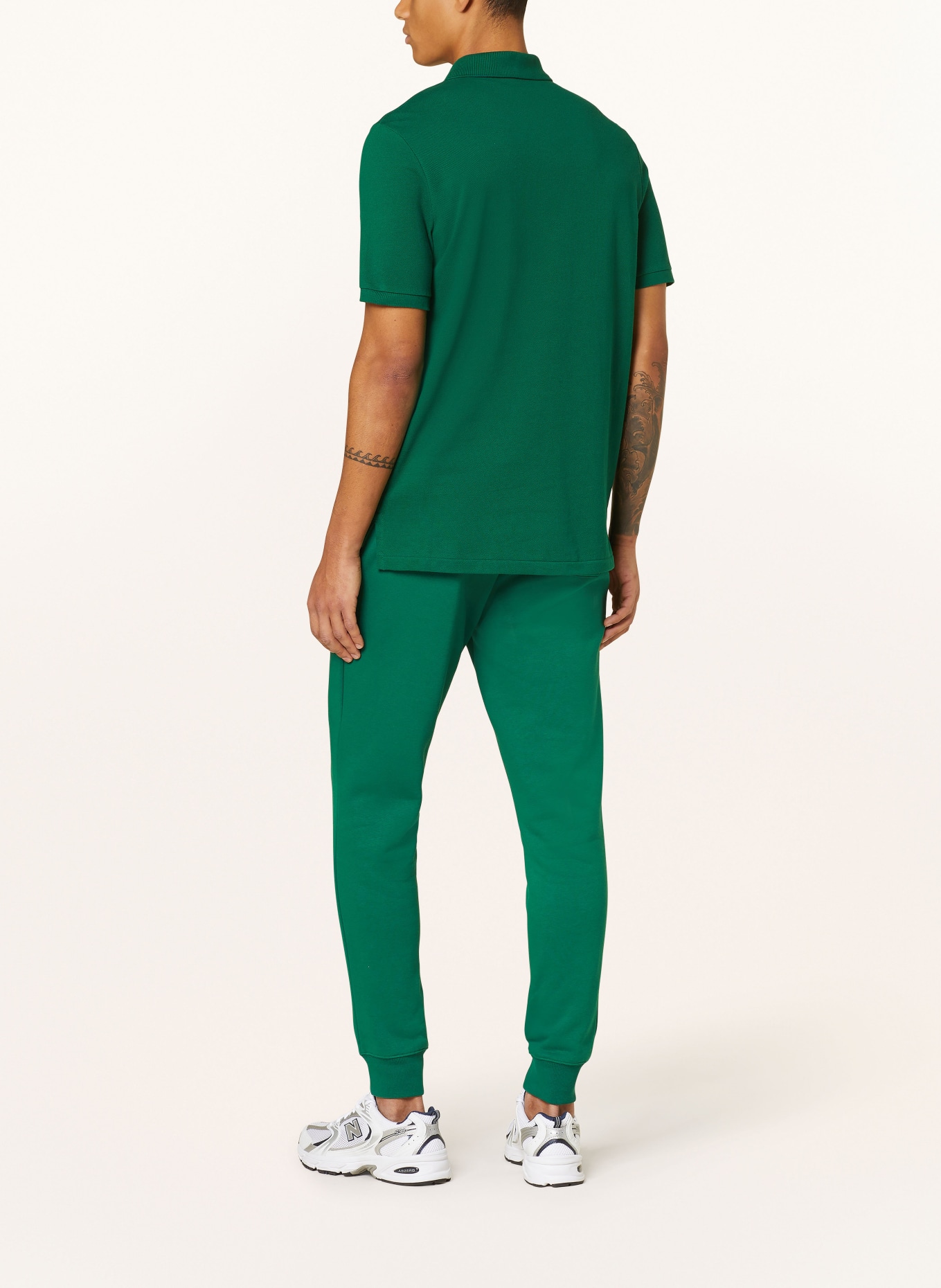 POLO SPORT Piqué polo shirt classic fit, Color: DARK GREEN (Image 3)