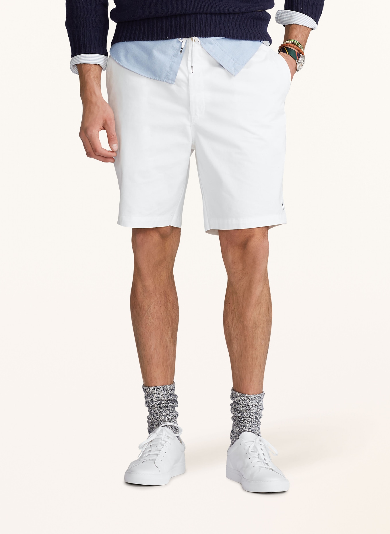 POLO RALPH LAUREN Big & Tall Chino shorts classic fit, Color: WHITE (Image 4)