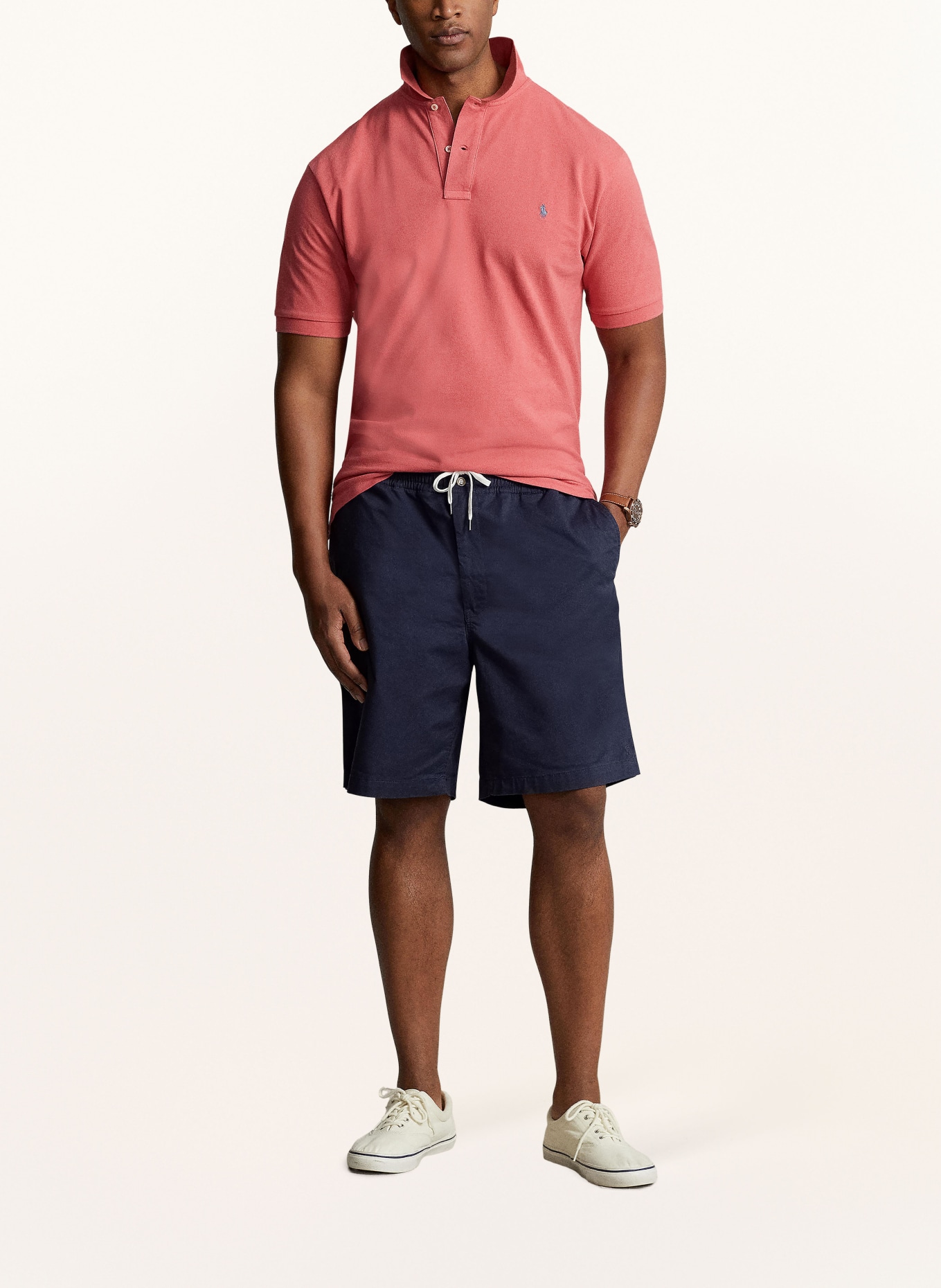 POLO RALPH LAUREN Big & Tall Chinoshorts Classic Fit: HELLBRAUN/ DUNKELBLAU