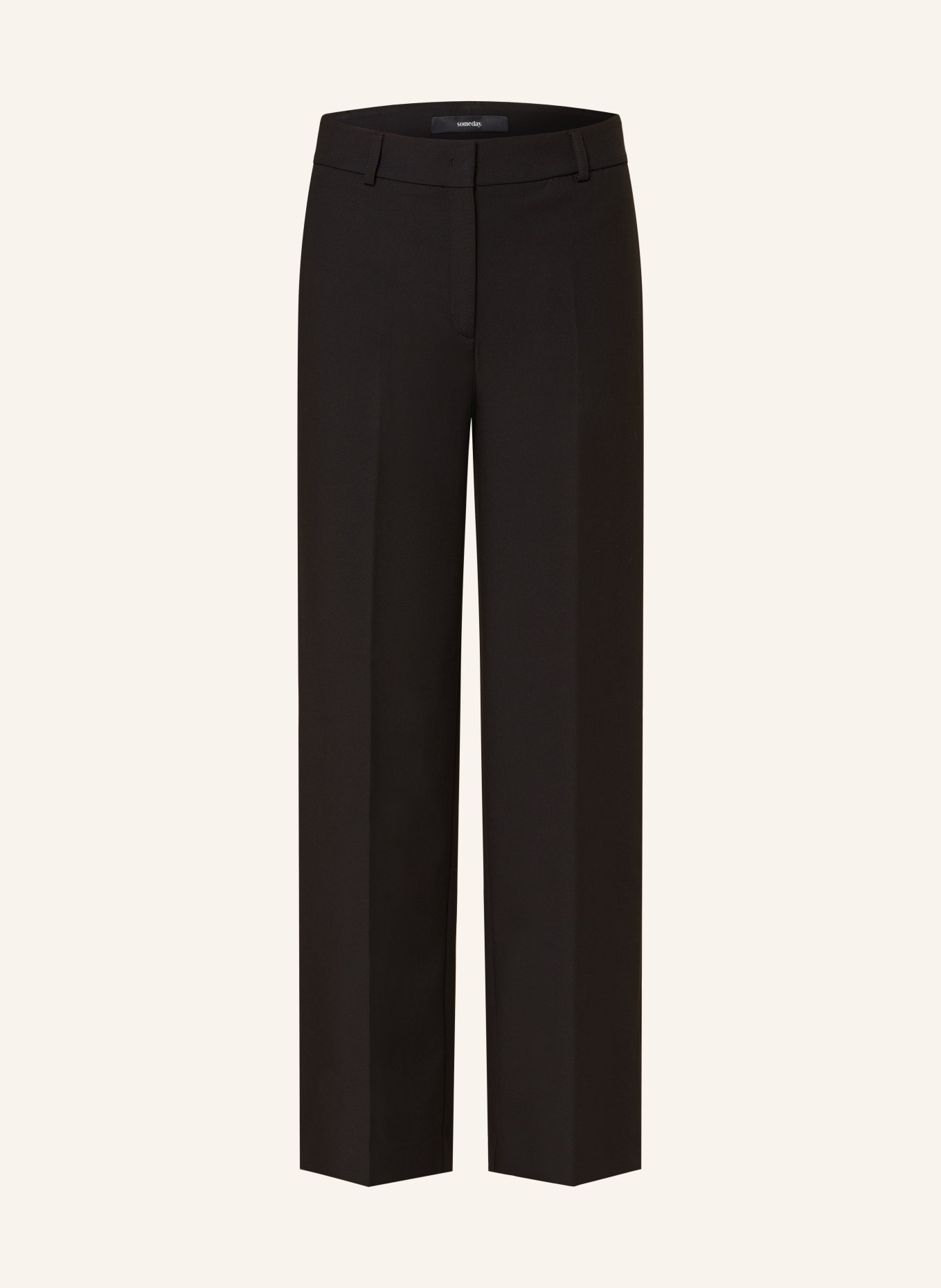 someday Wide leg trousers CATSBY, Color: BLACK (Image 1)