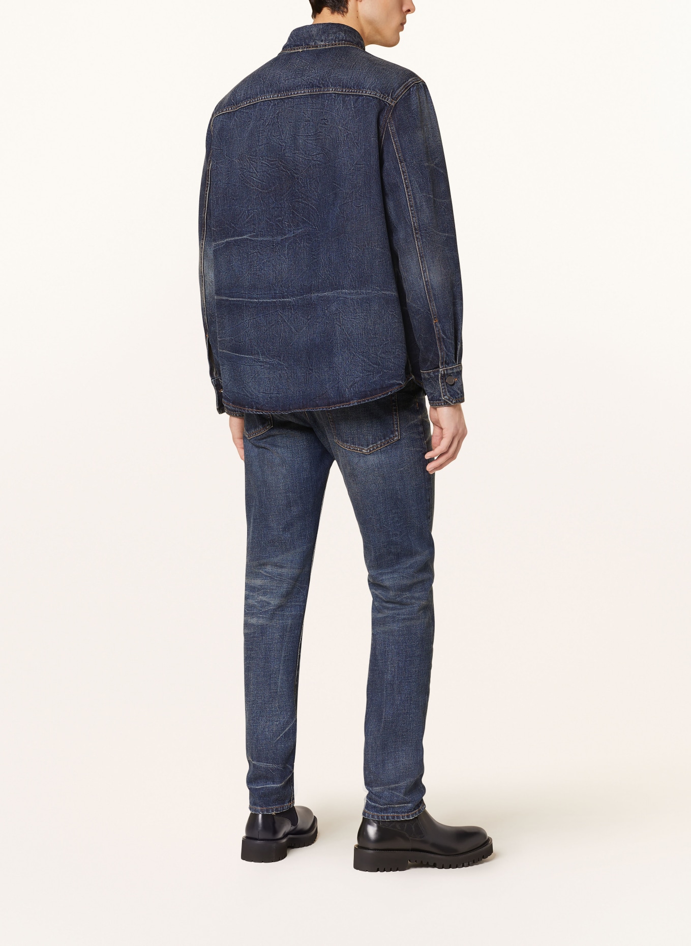 VALENTINO Jeans Extra Slim Fit, Farbe: 528 DENIM SCURO (Bild 3)