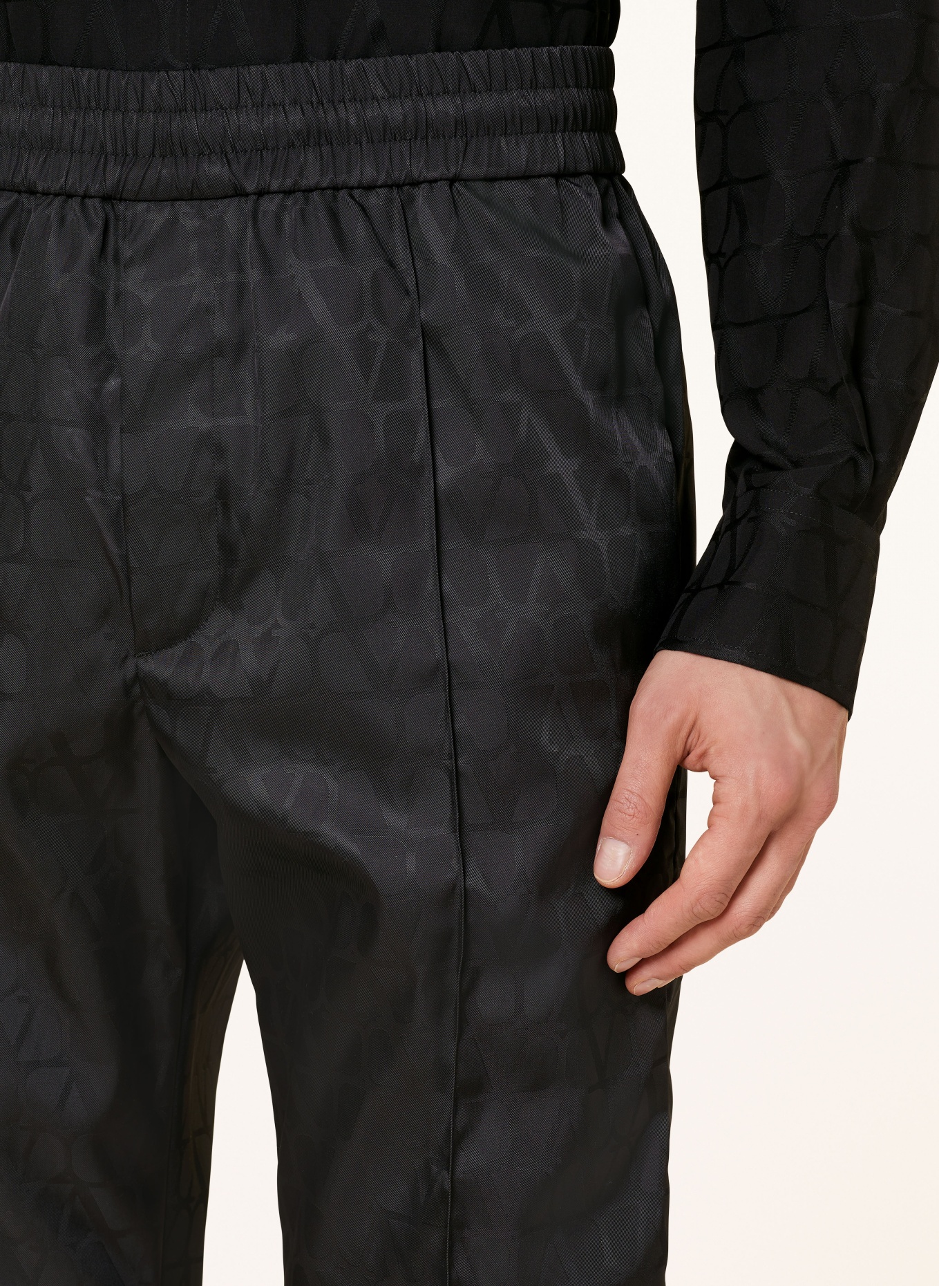 VALENTINO Trousers jogging fit, Color: BLACK (Image 5)