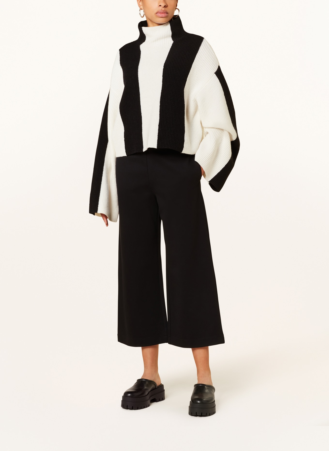 Marc O'Polo DENIM Jersey culottes, Color: BLACK (Image 2)