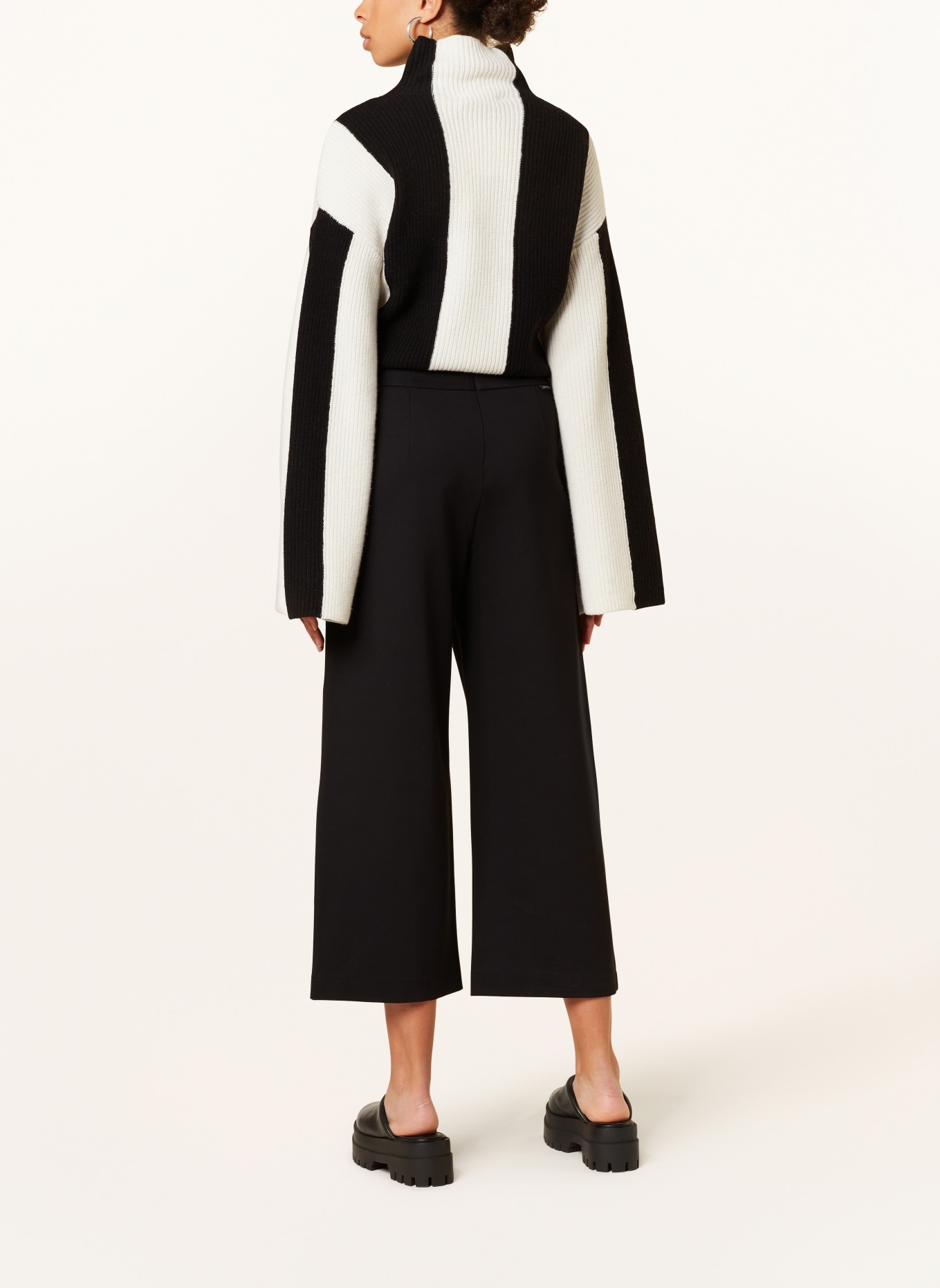 Marc O'Polo DENIM Jersey culottes, Color: BLACK (Image 3)