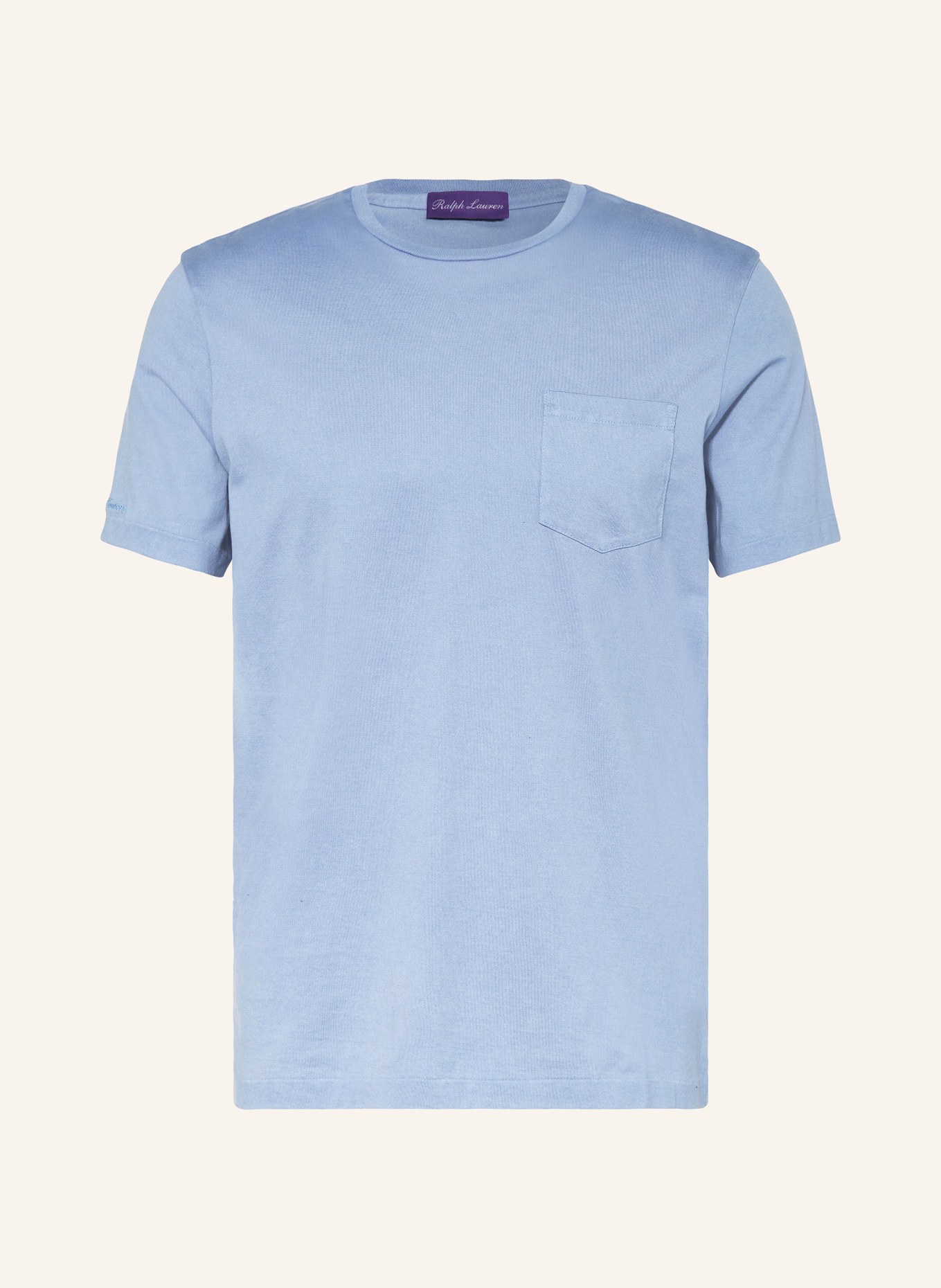 RALPH LAUREN PURPLE LABEL T-shirt, Color: LIGHT BLUE (Image 1)