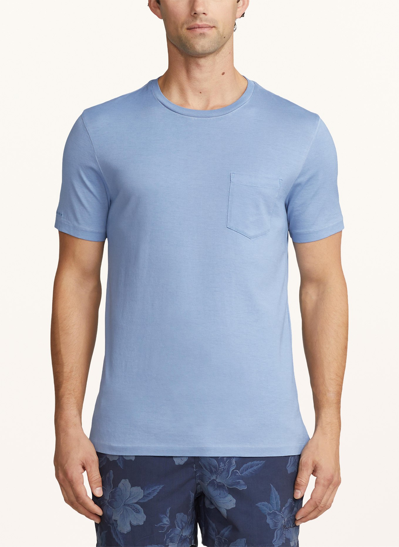 RALPH LAUREN PURPLE LABEL T-shirt, Color: LIGHT BLUE (Image 4)