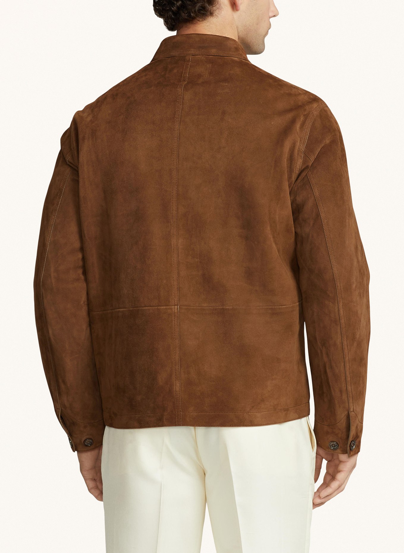 RALPH LAUREN PURPLE LABEL Leather jacket, Color: BROWN (Image 3)
