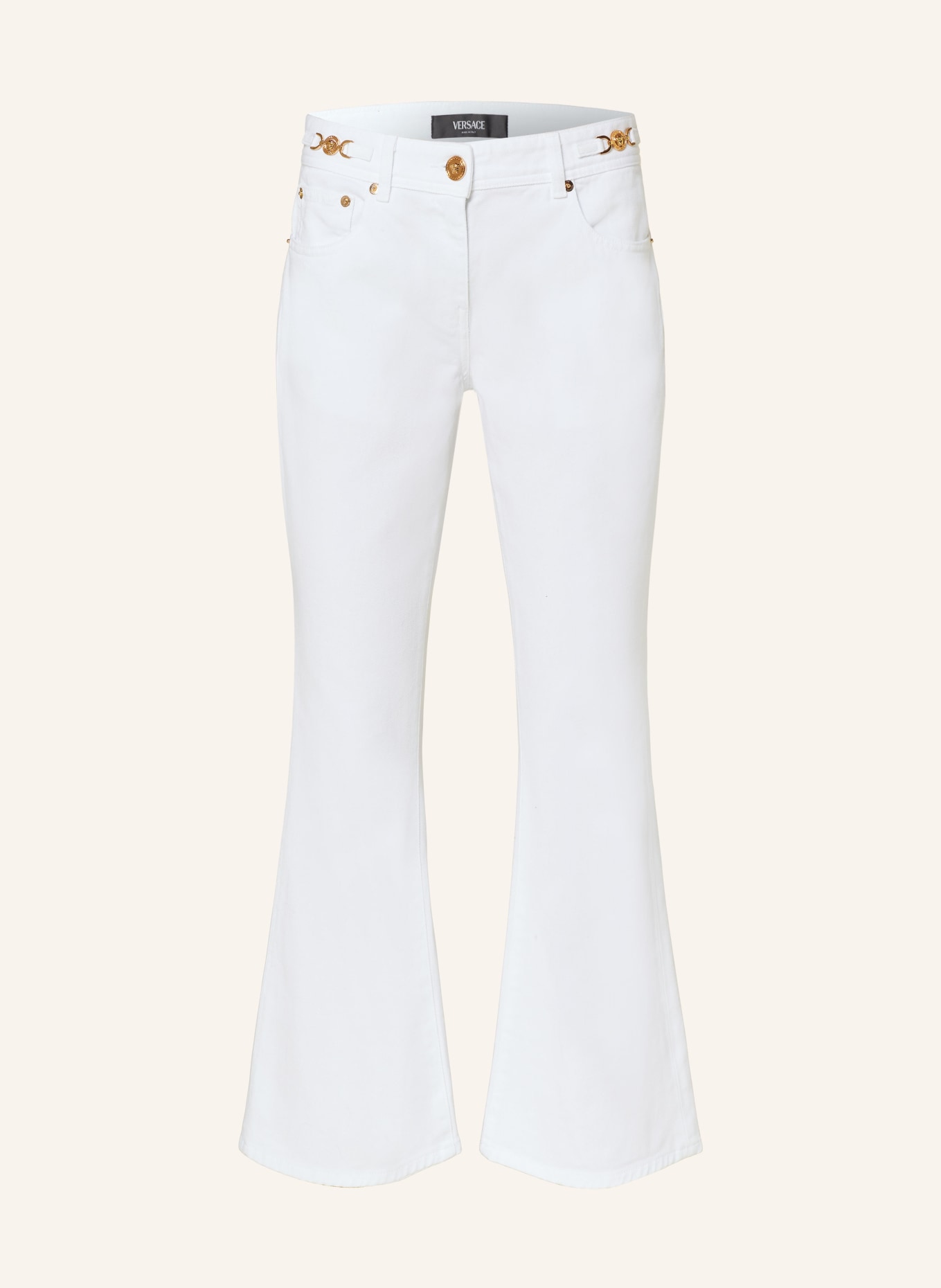 VERSACE 7/8 jeans, Color: WHITE (Image 1)