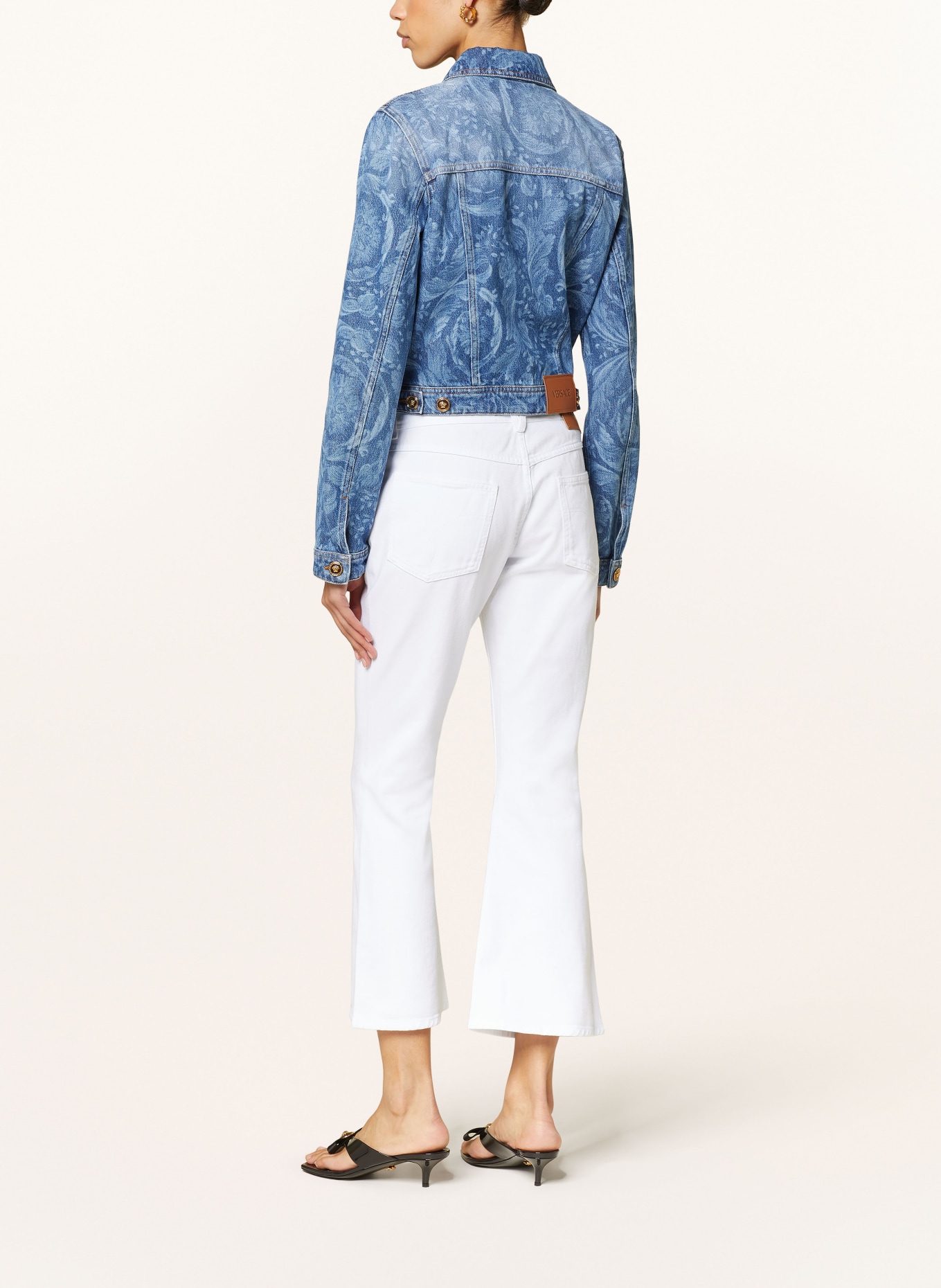 VERSACE 7/8 jeans, Color: WHITE (Image 3)