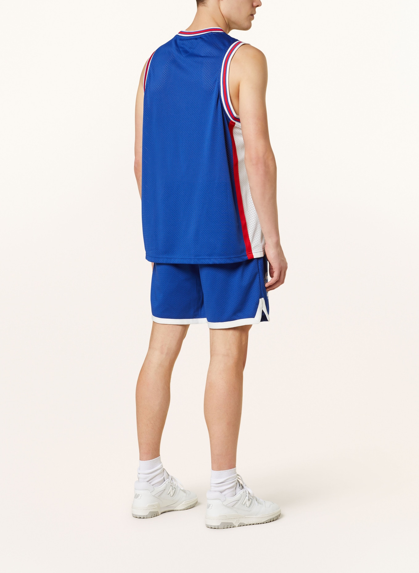 TOMMY JEANS Tank top made of mesh, Color: BLUE/ RED (Image 3)