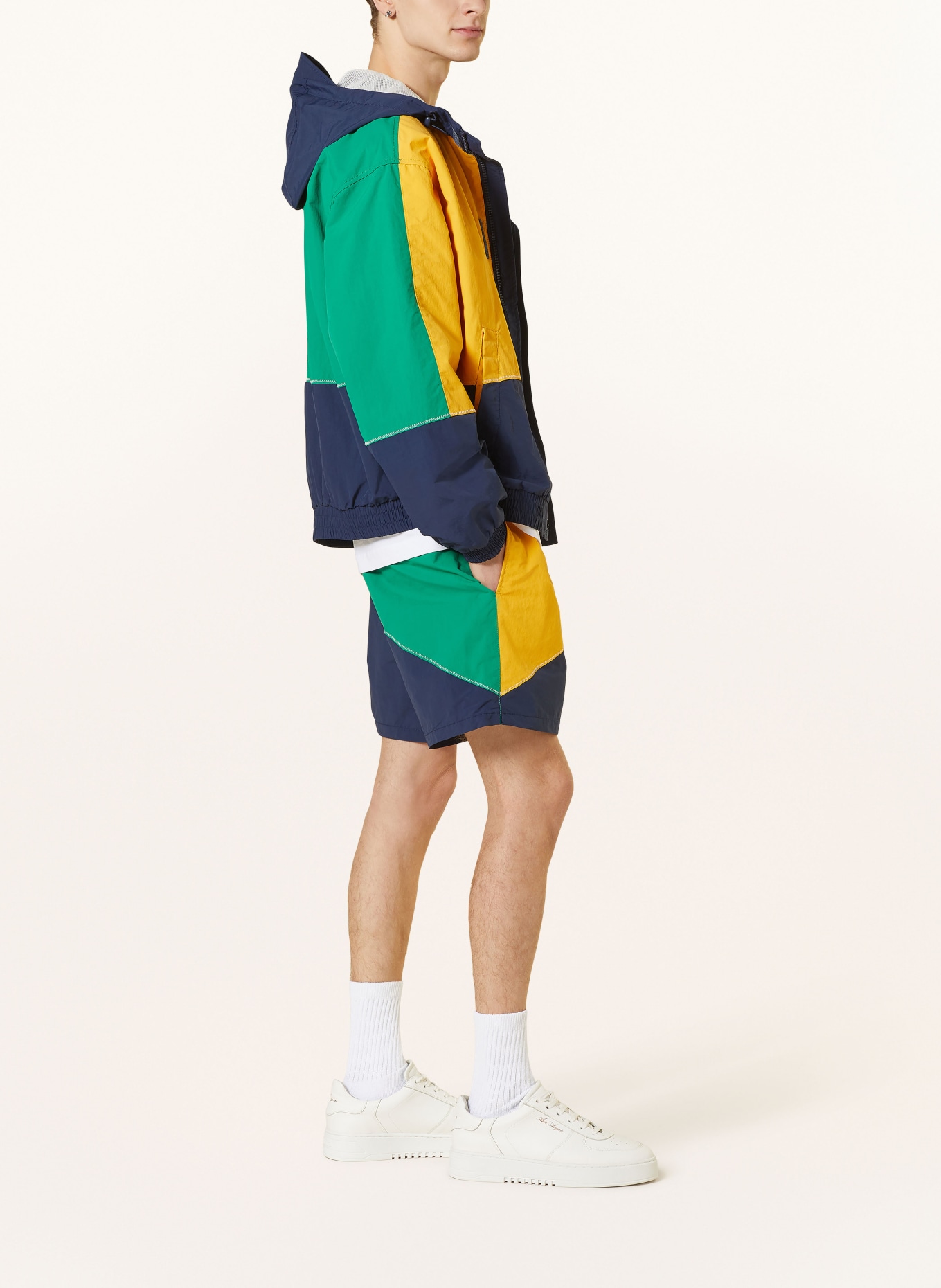 TOMMY JEANS Shorts, Color: DARK BLUE/ GREEN/ DARK YELLOW (Image 4)