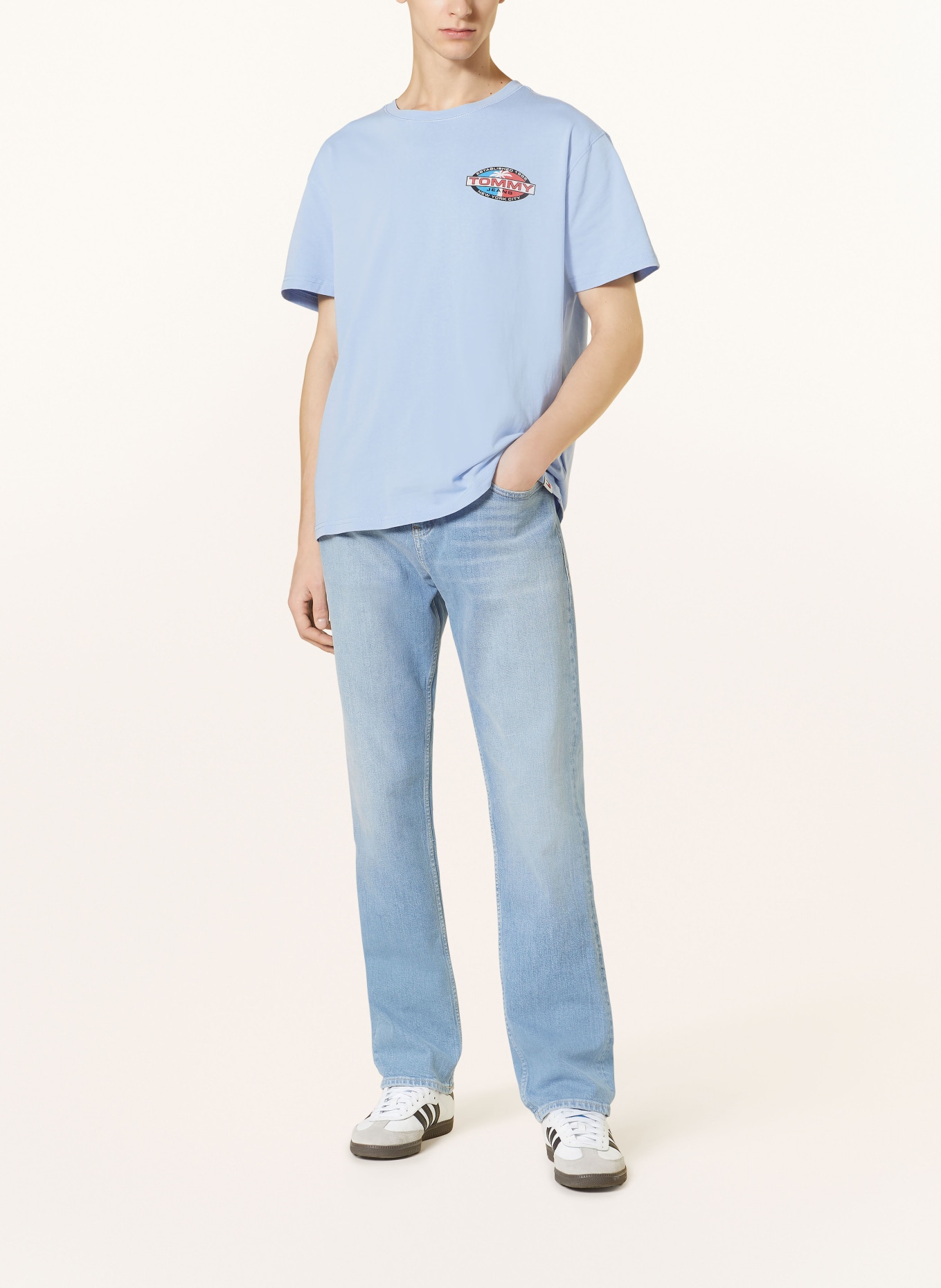 TOMMY JEANS T-shirt, Color: LIGHT BLUE (Image 3)