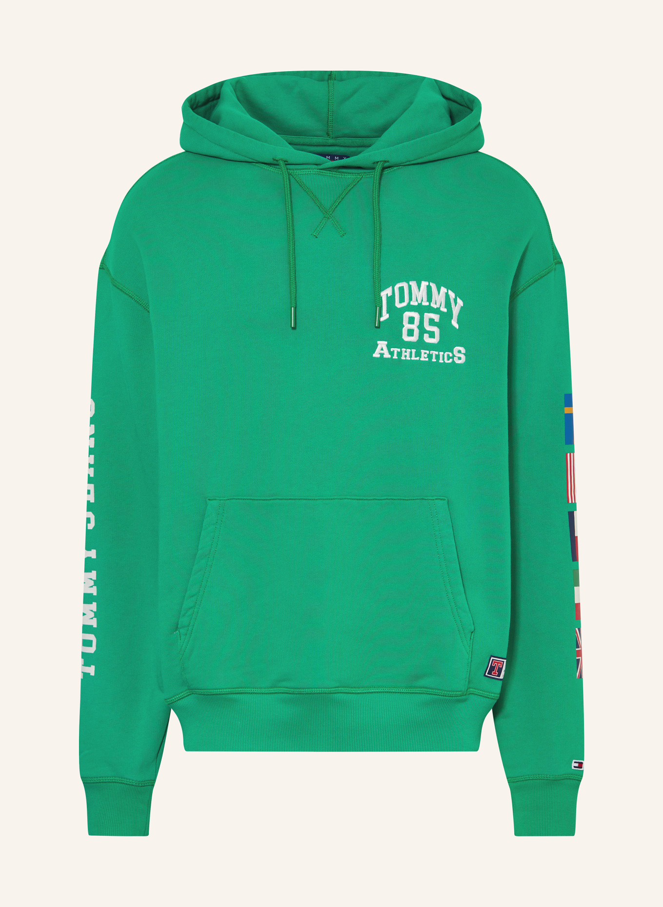 TOMMY JEANS Hoodie, Color: GREEN (Image 1)