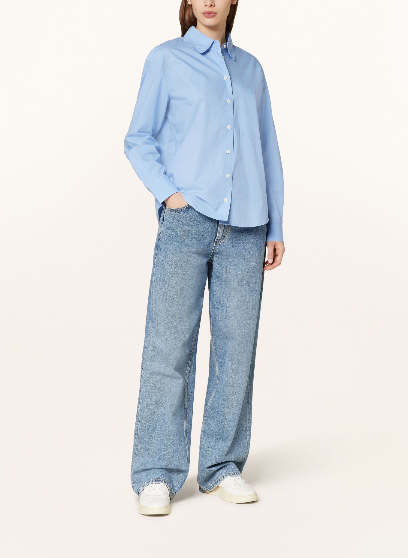 Marc O'Polo DENIM Denim blouse, Color: LIGHT BLUE (Image 2)