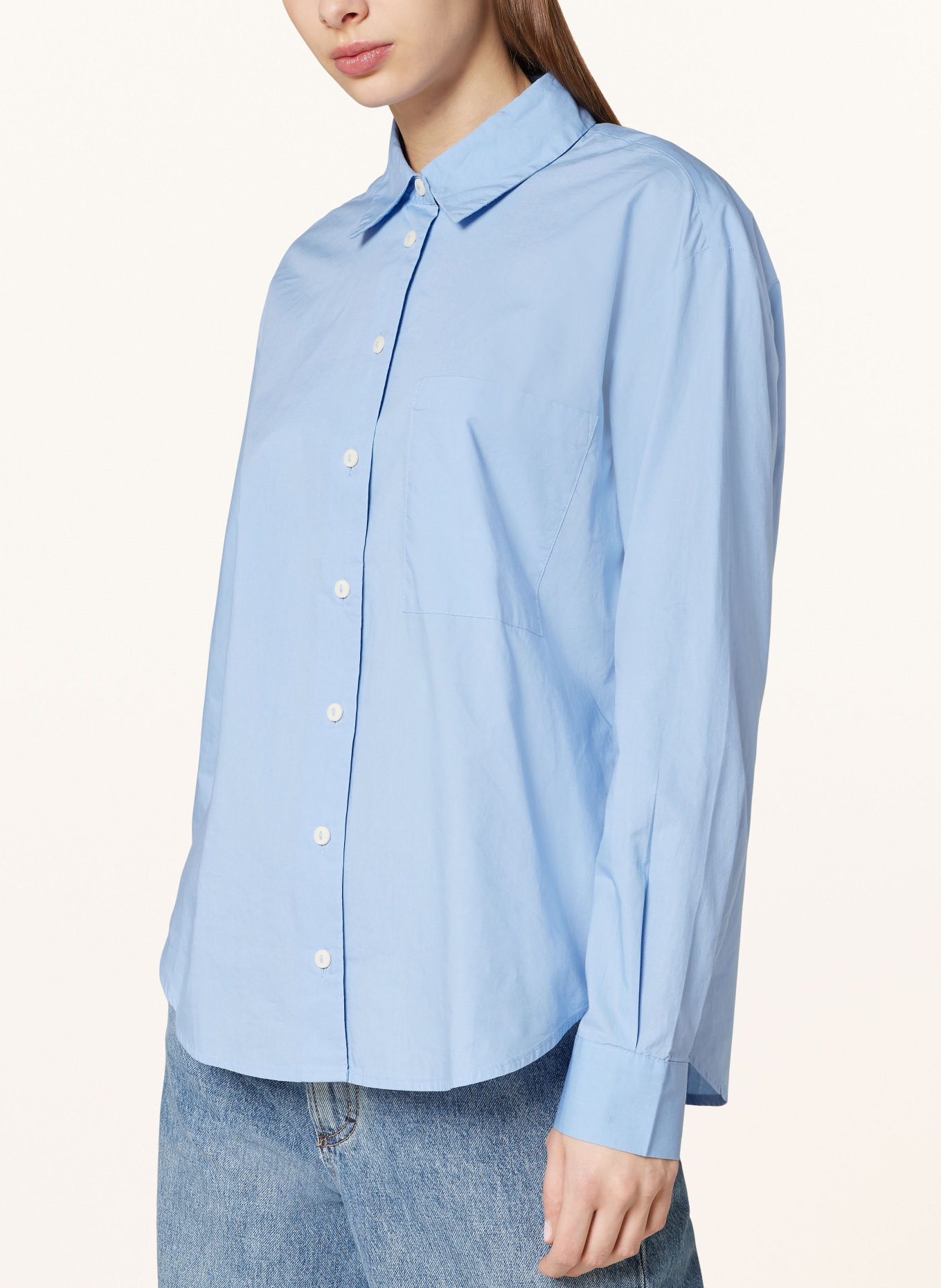 Marc O'Polo DENIM Denim blouse, Color: LIGHT BLUE (Image 4)