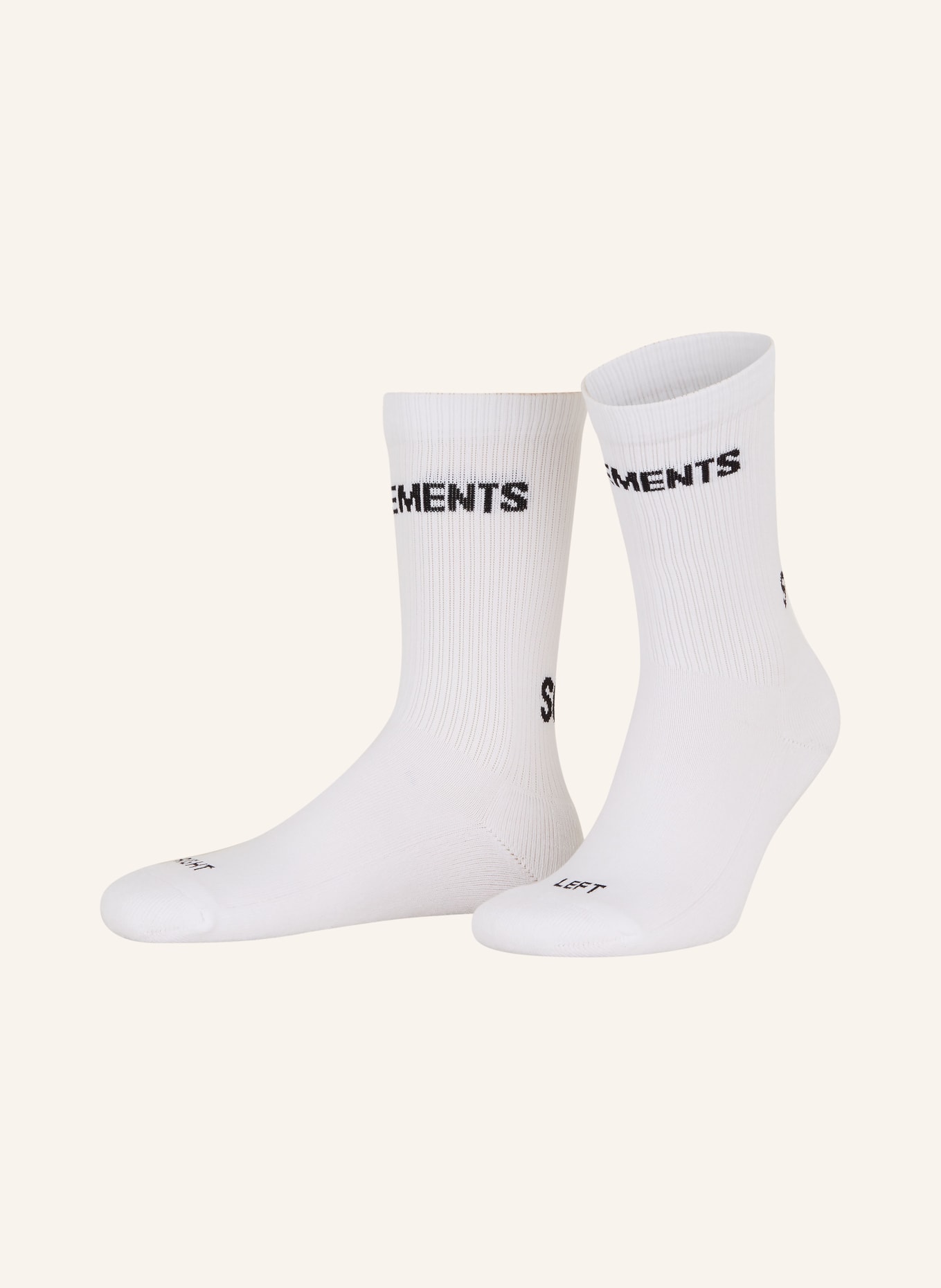 VETEMENTS Socks, Color: WHITE (Image 1)