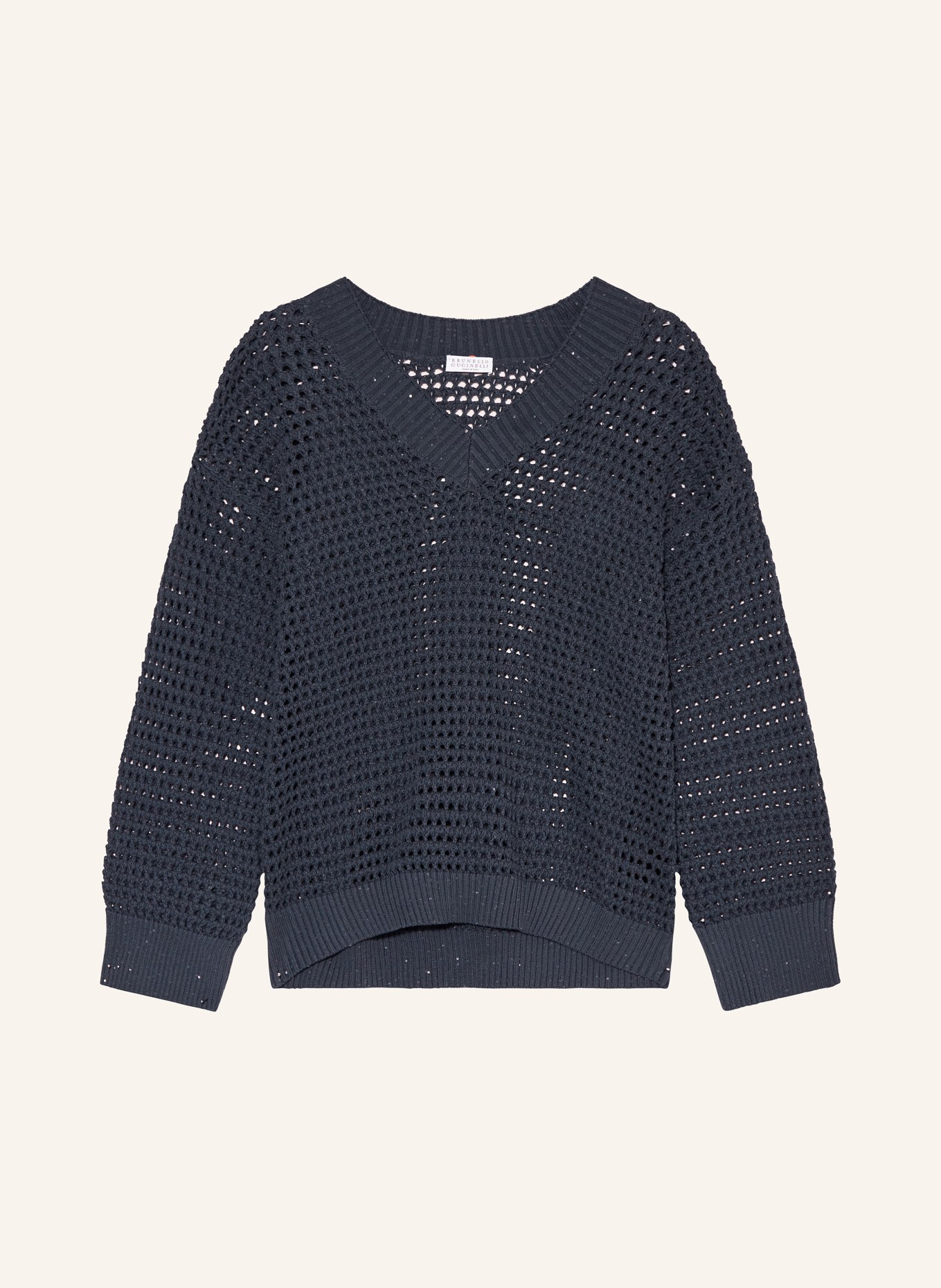 BRUNELLO CUCINELLI Sweater with sequins, Color: DARK GRAY (Image 1)
