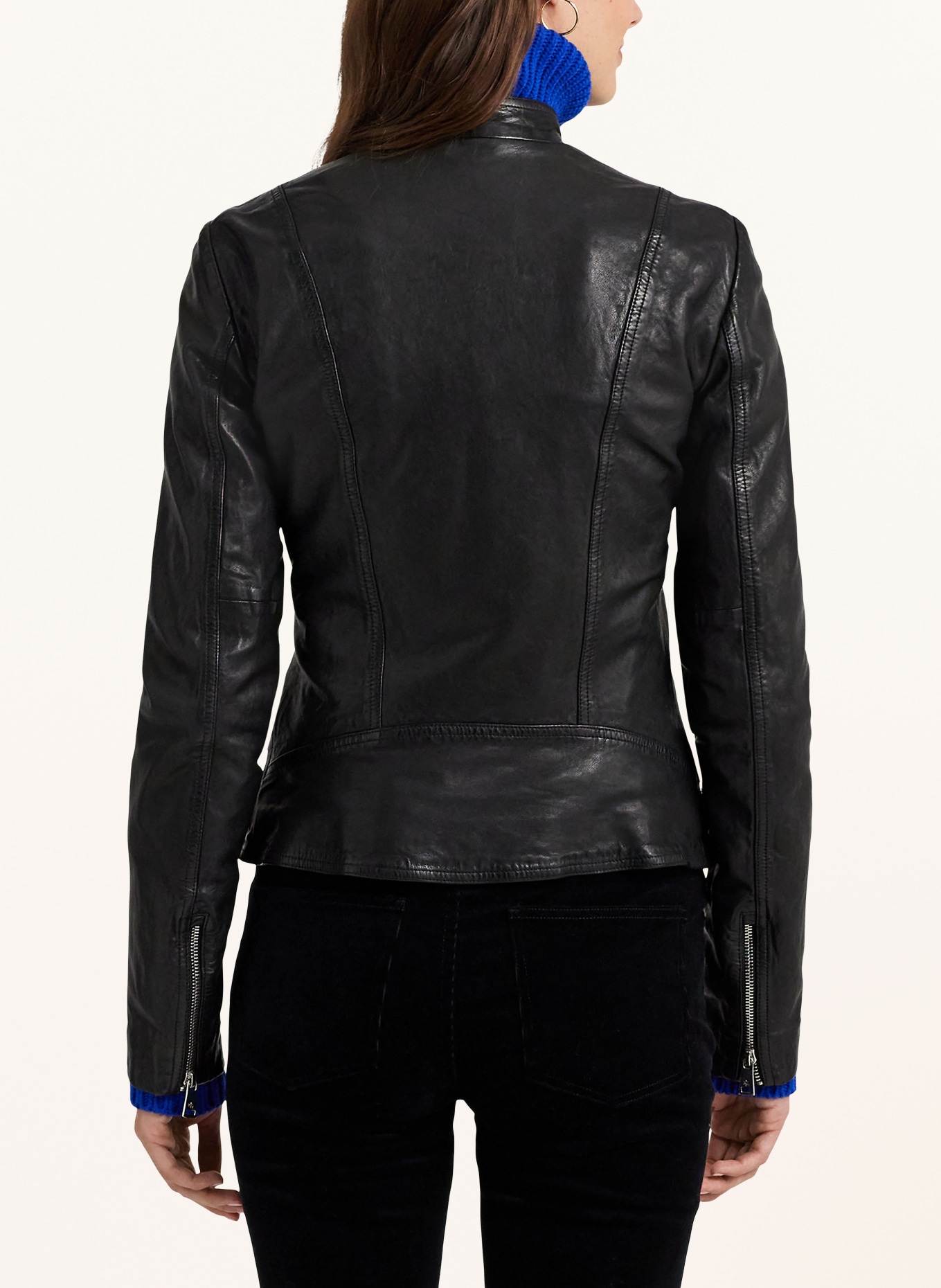 LAUREN RALPH LAUREN Leather jacket, Color: BLACK (Image 3)