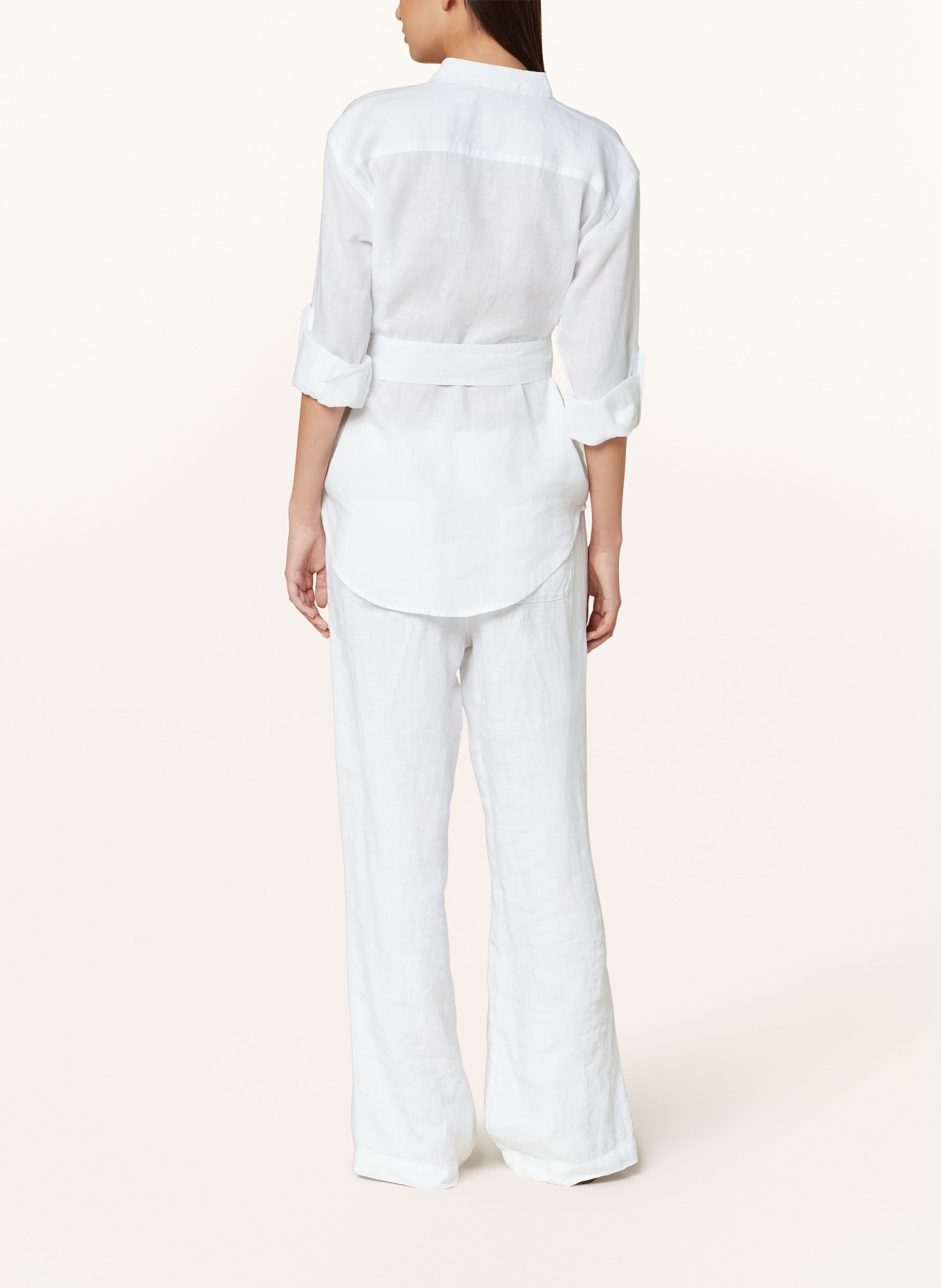 LAUREN RALPH LAUREN Shirt blouse made of linen, Color: WHITE (Image 3)
