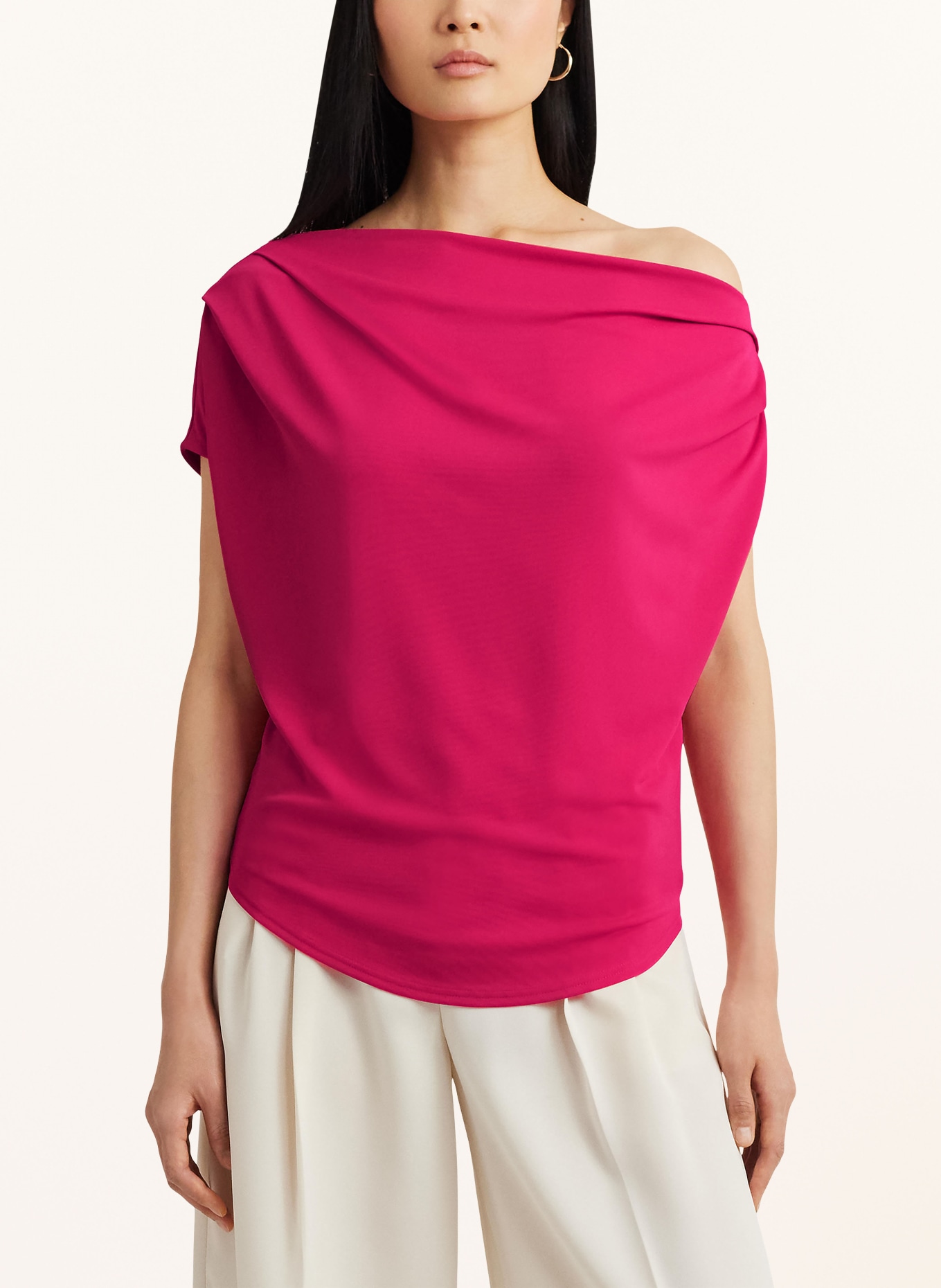 LAUREN RALPH LAUREN One-shoulder top, Color: PINK (Image 4)