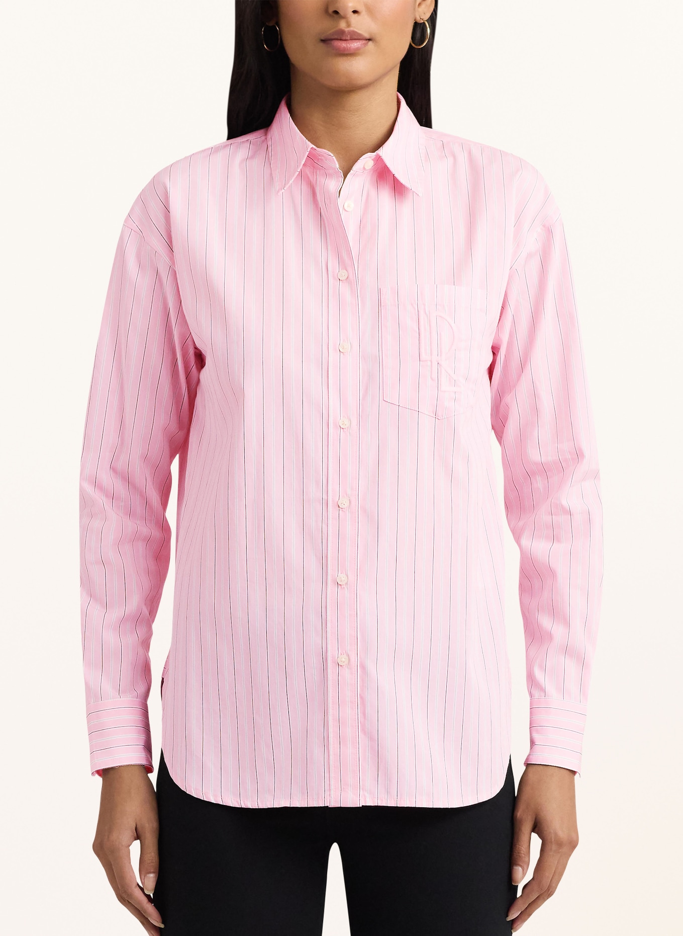 LAUREN RALPH LAUREN Shirt blouse, Color: PINK/ BLACK/ GREEN (Image 4)