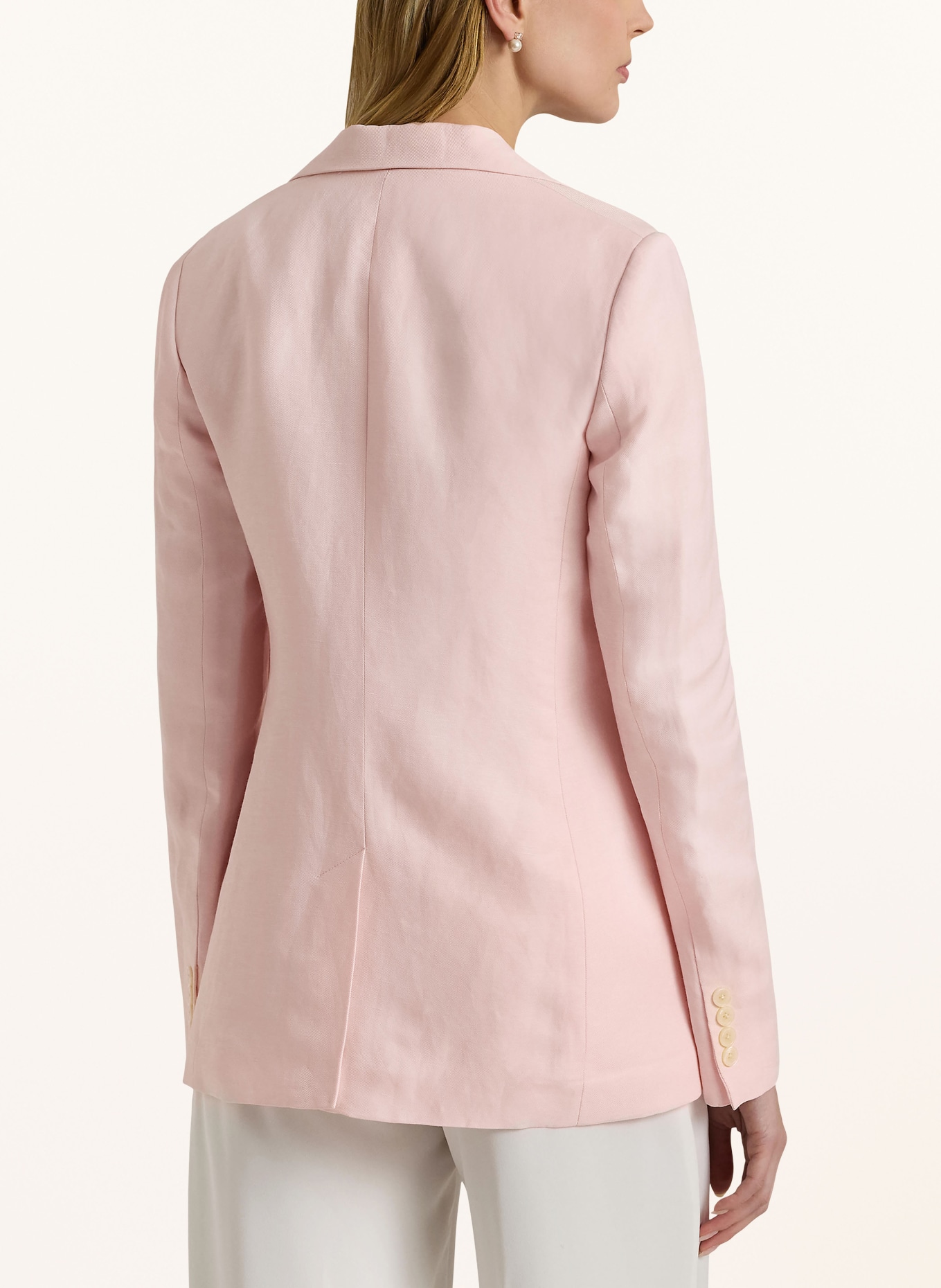 LAUREN RALPH LAUREN Blazer with linen, Color: LIGHT PINK (Image 3)
