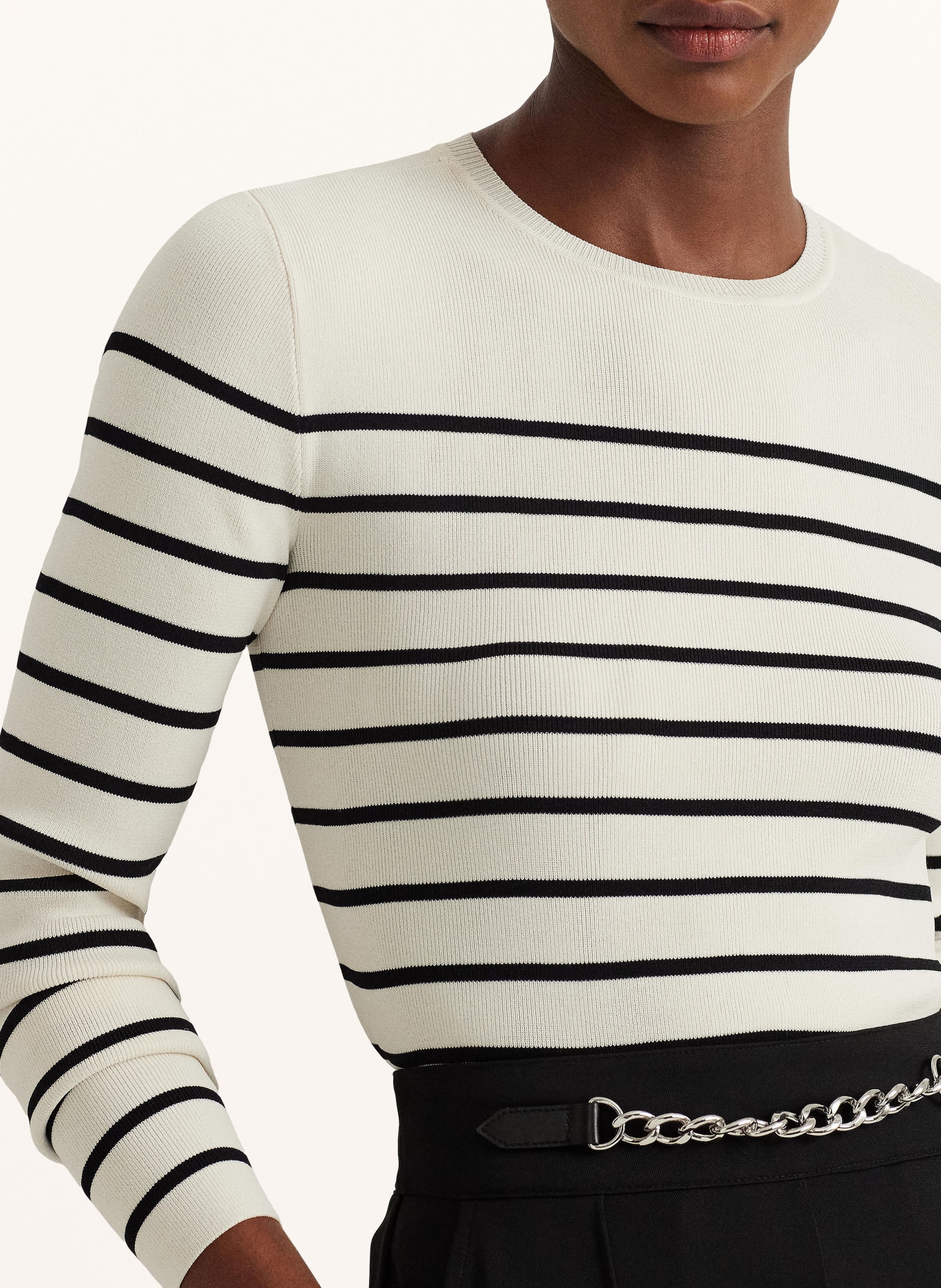 LAUREN RALPH LAUREN Sweater, Color: WHITE/ BLACK (Image 4)