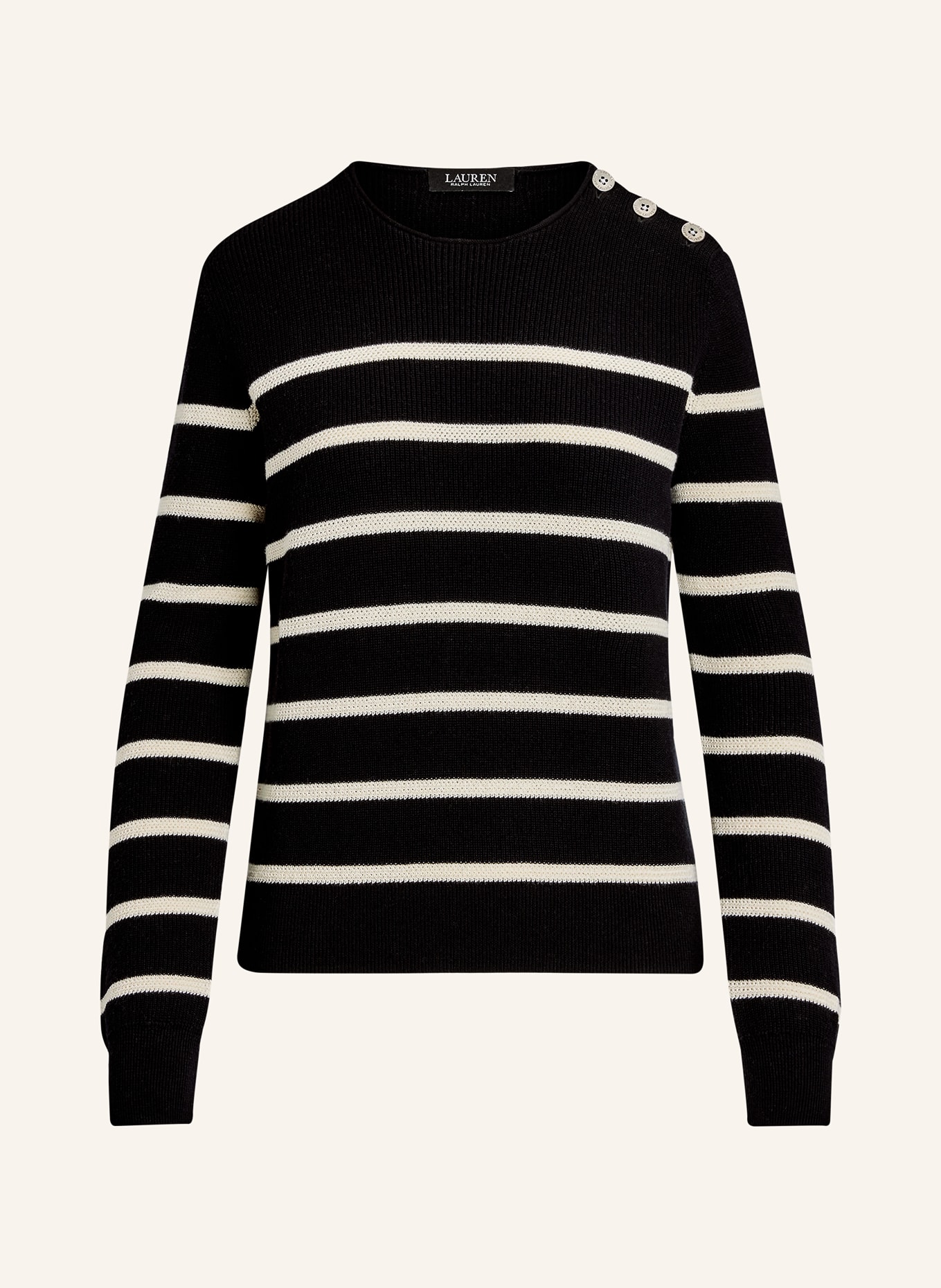 LAUREN RALPH LAUREN Sweater, Color: BLACK/ WHITE (Image 1)