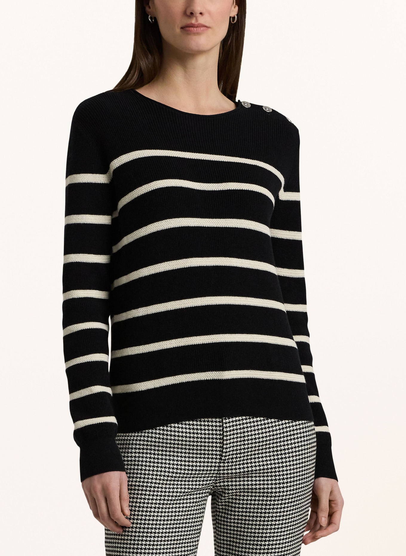 LAUREN RALPH LAUREN Sweater, Color: BLACK/ WHITE (Image 4)