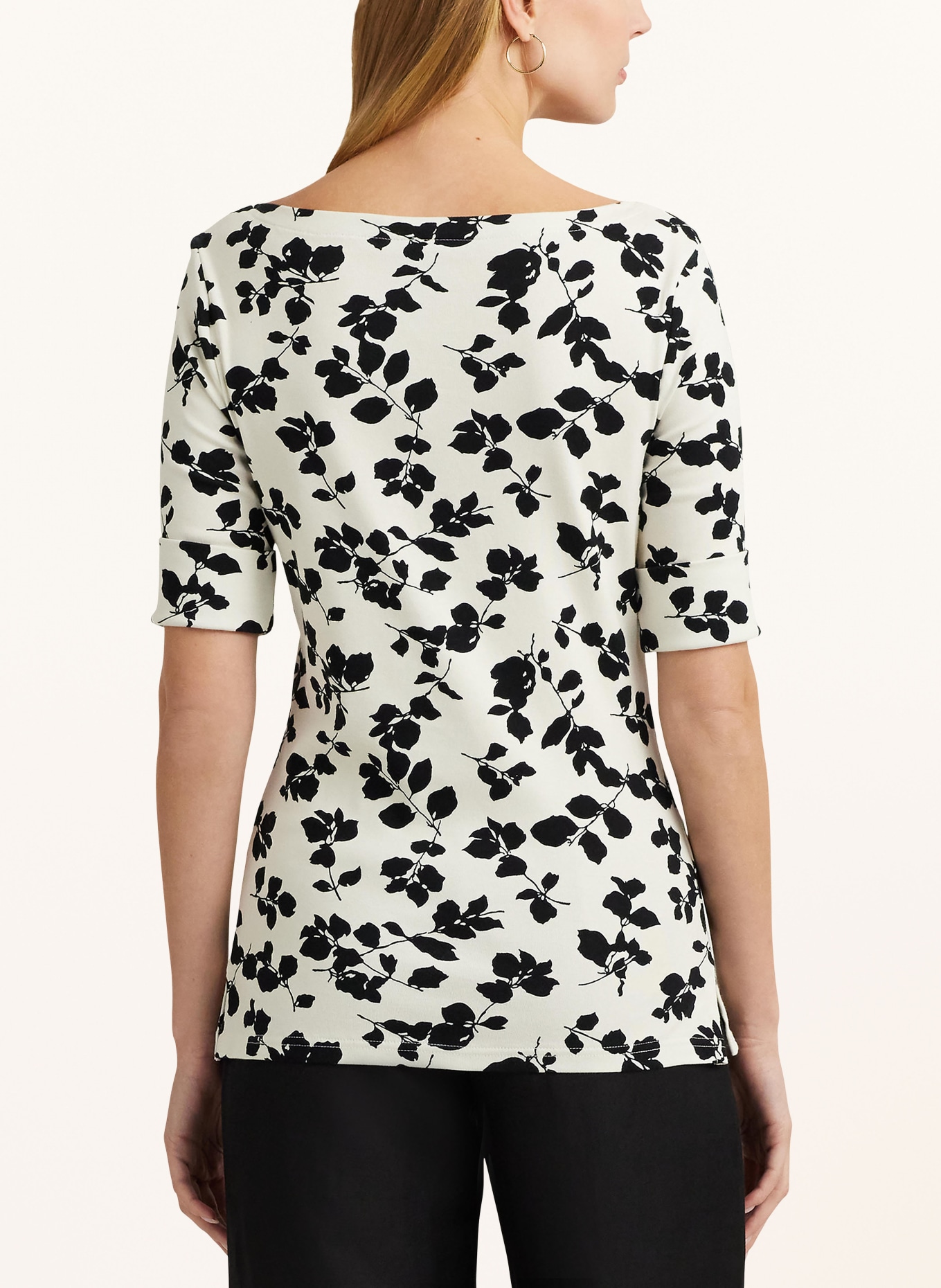 LAUREN RALPH LAUREN T-shirt: KREMOWY / CZARNY