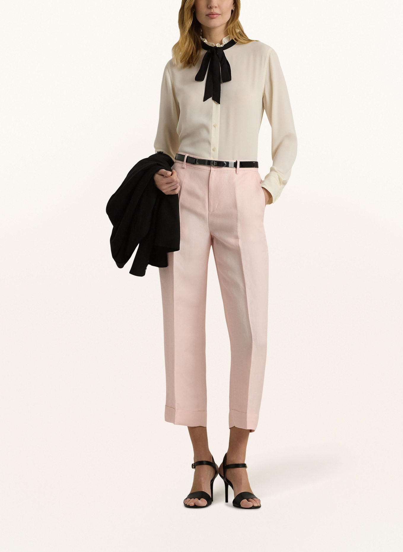 LAUREN RALPH LAUREN Bow-tie blouse, Color: CREAM/ BLACK (Image 2)
