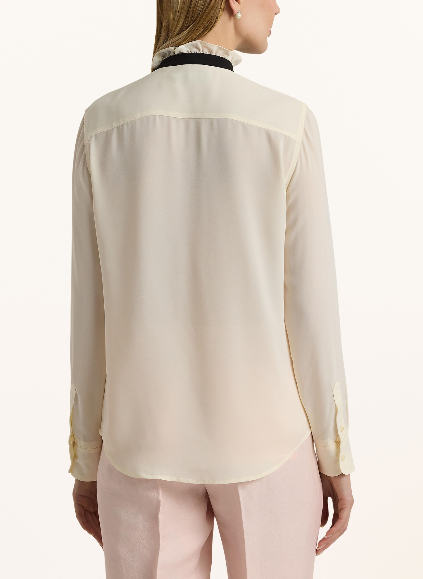 LAUREN RALPH LAUREN Bluzka z wiązaniem pod szyją, Kolor: KREMOWY/ CZARNY (Obrazek 3)