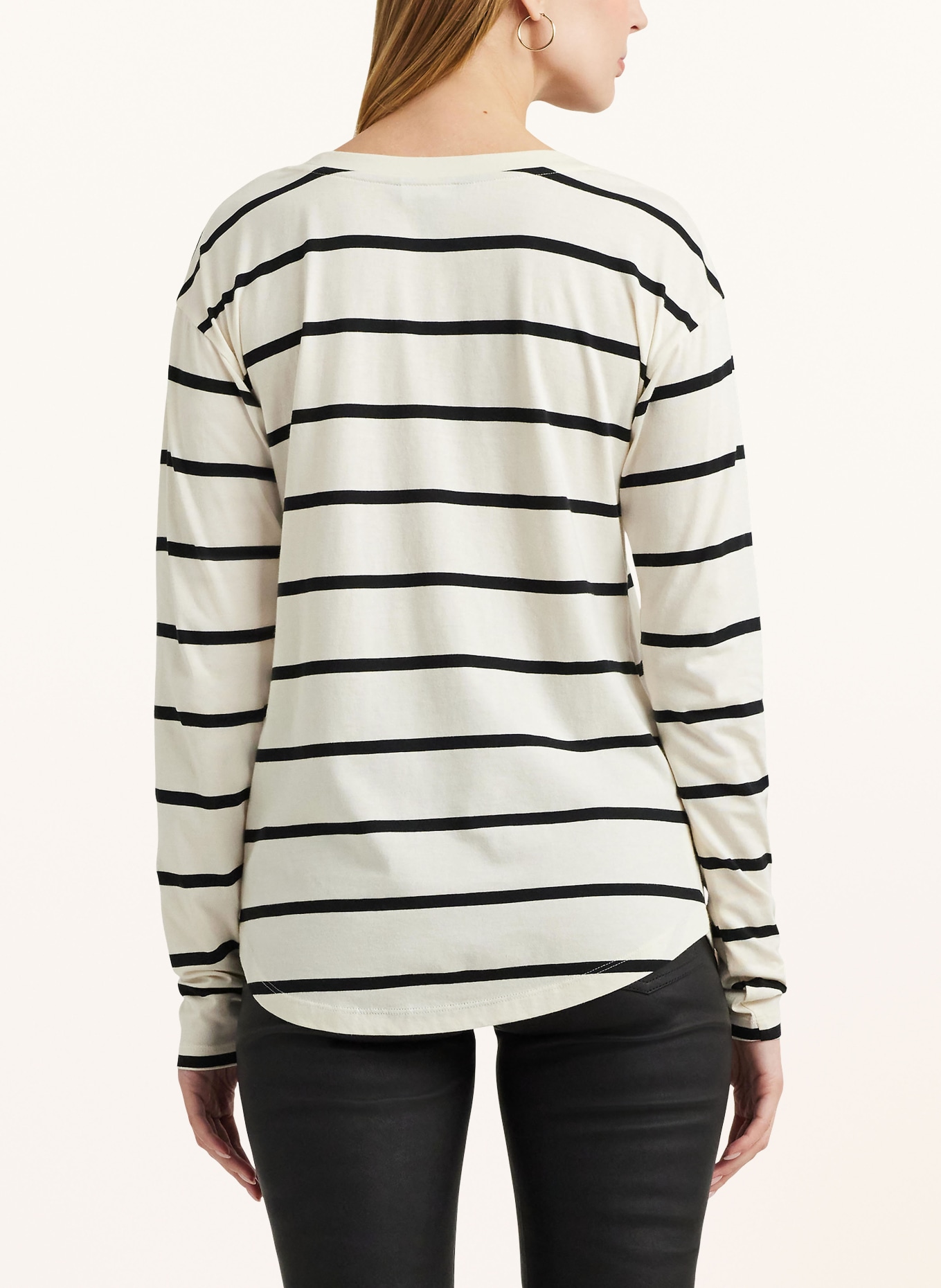 LAUREN RALPH LAUREN Long sleeve shirt with sequins, Color: CREAM/ BLACK (Image 3)