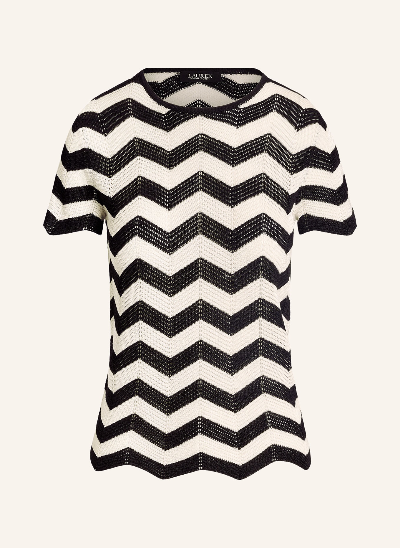 LAUREN RALPH LAUREN Knit shirt, Color: BLACK/ WHITE (Image 1)