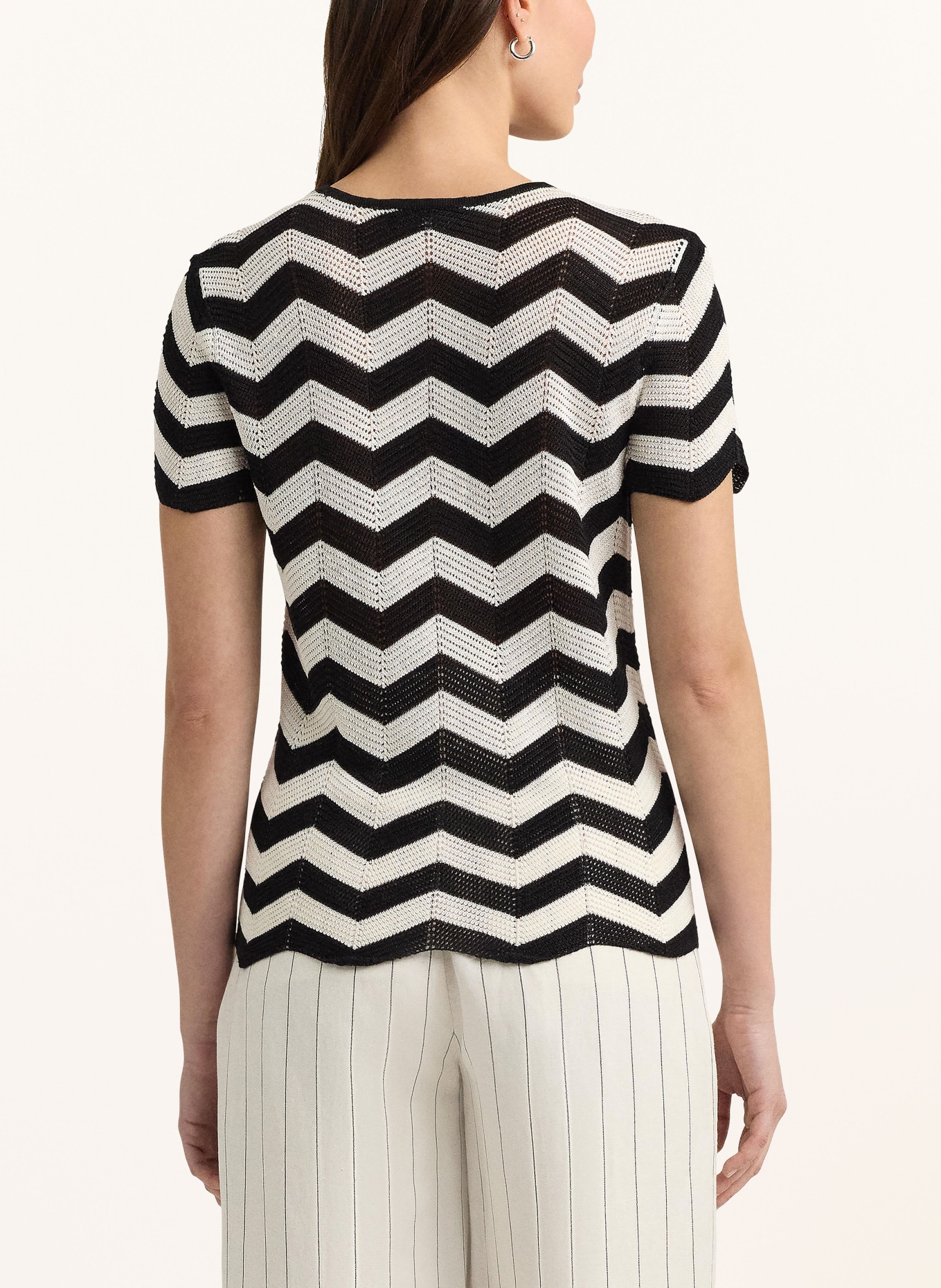 LAUREN RALPH LAUREN Knit shirt, Color: BLACK/ WHITE (Image 3)