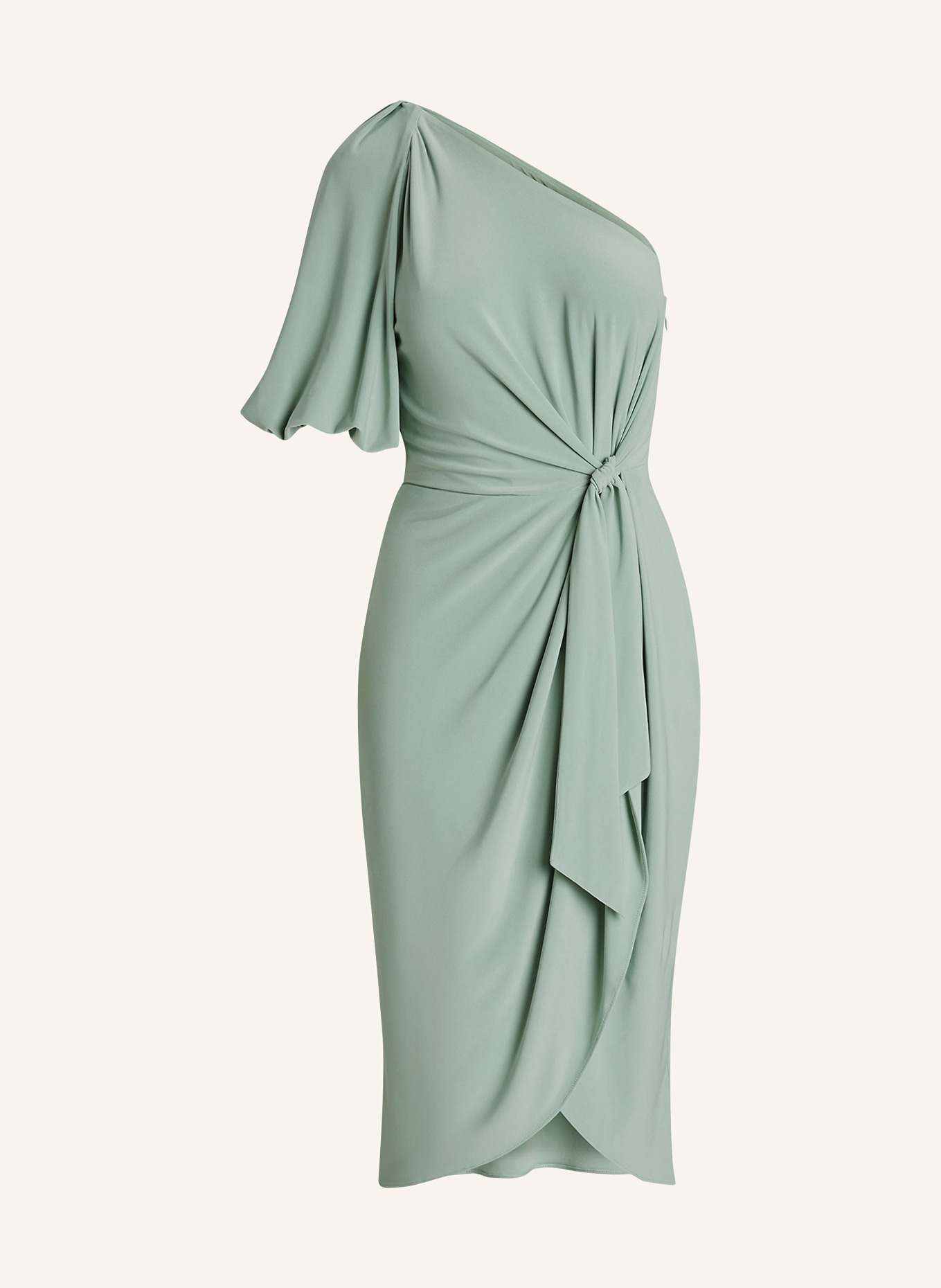 LAUREN RALPH LAUREN One-shoulder dress, Color: LIGHT GREEN (Image 1)