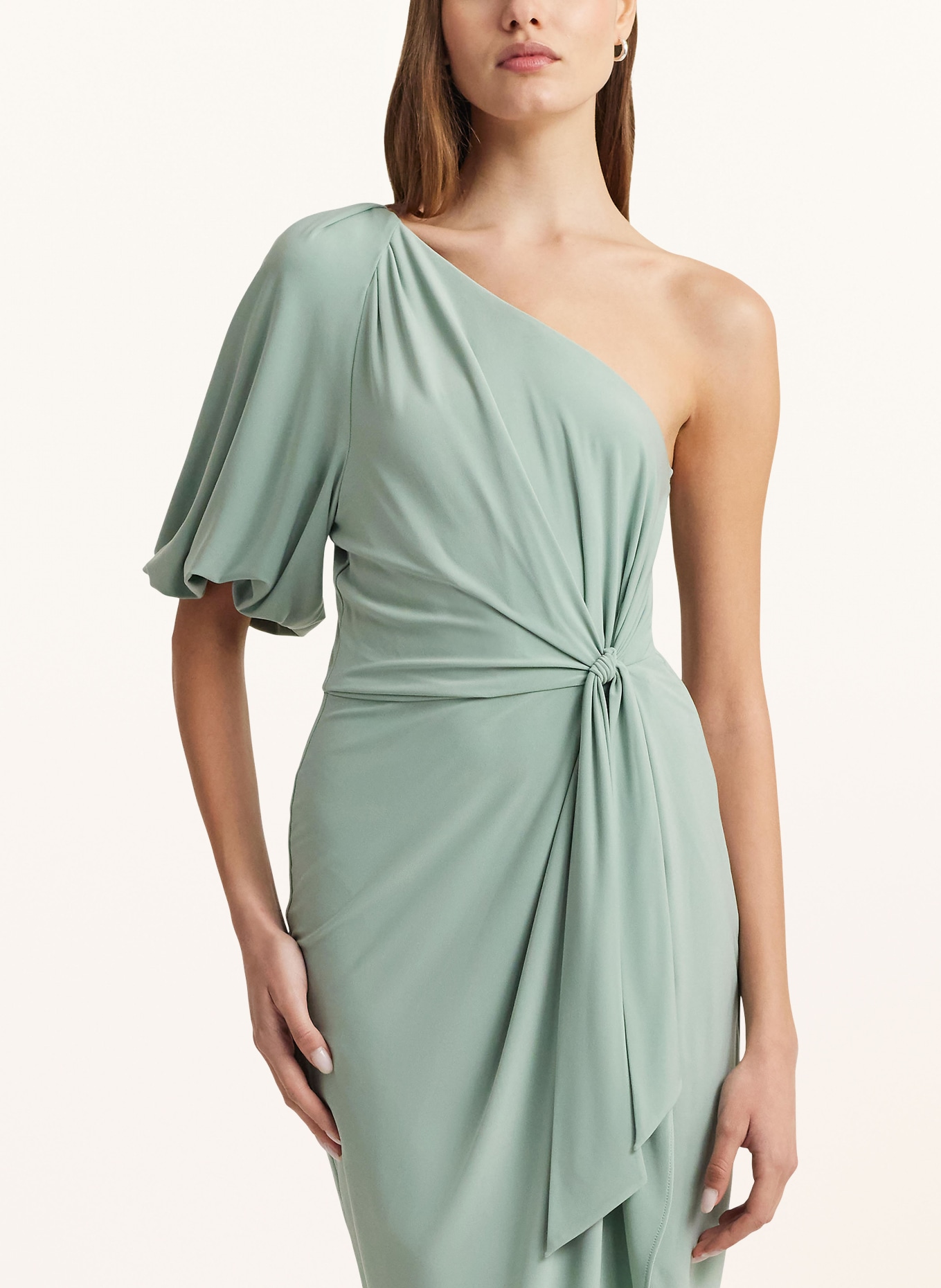 LAUREN RALPH LAUREN One-shoulder dress, Color: LIGHT GREEN (Image 4)